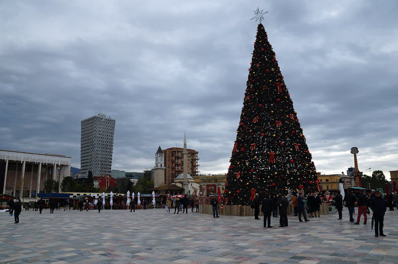 Christmas market on Skanderbeg Square
