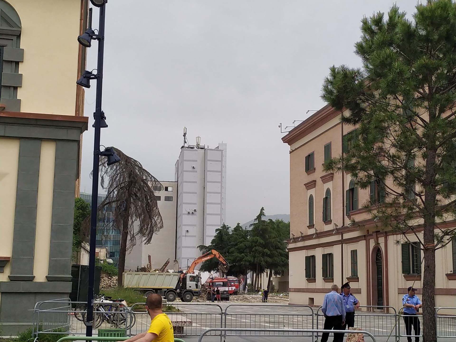 Demolition of the National Theatre of Albania, 18 May 2020