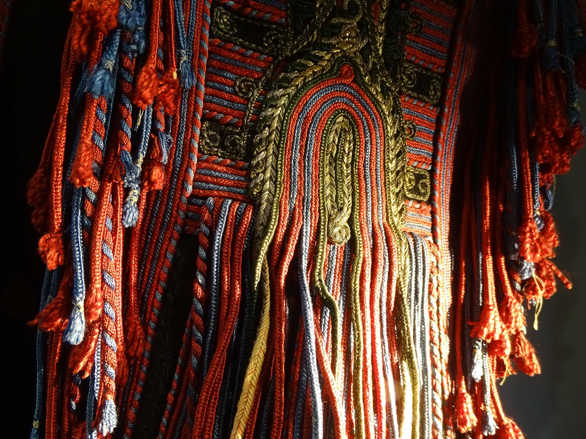 Embroidered dress detail, Gjirokastra Castle museum