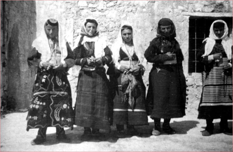 Women of the Kastrati tribe, photographed by Edith Durham