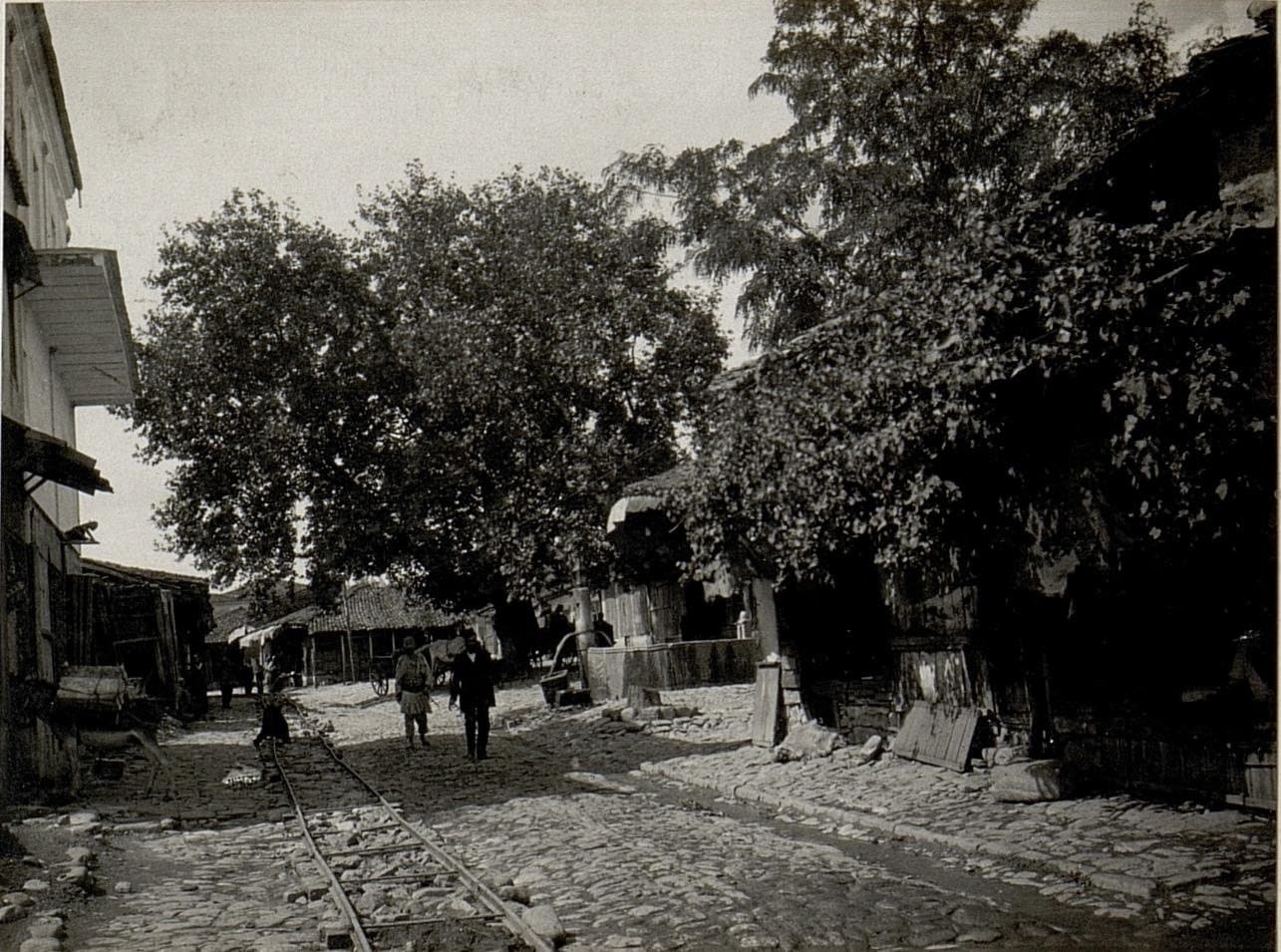 The Ohrid road at the gate of Elbasan