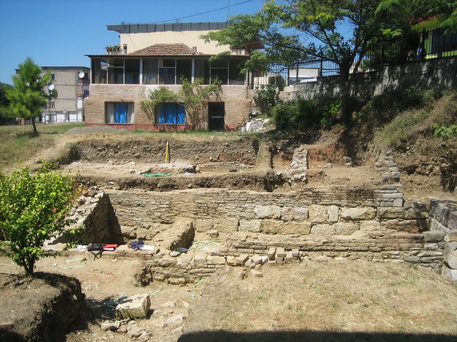 Excavations beside the Skanderbeg mausoleum, Lezhe