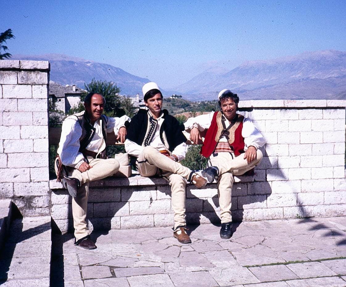 Folk singers at Gjirokastër, October 1988
