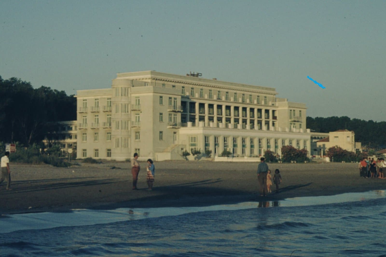 The beach at the Hotel Adriatiku, Durrës