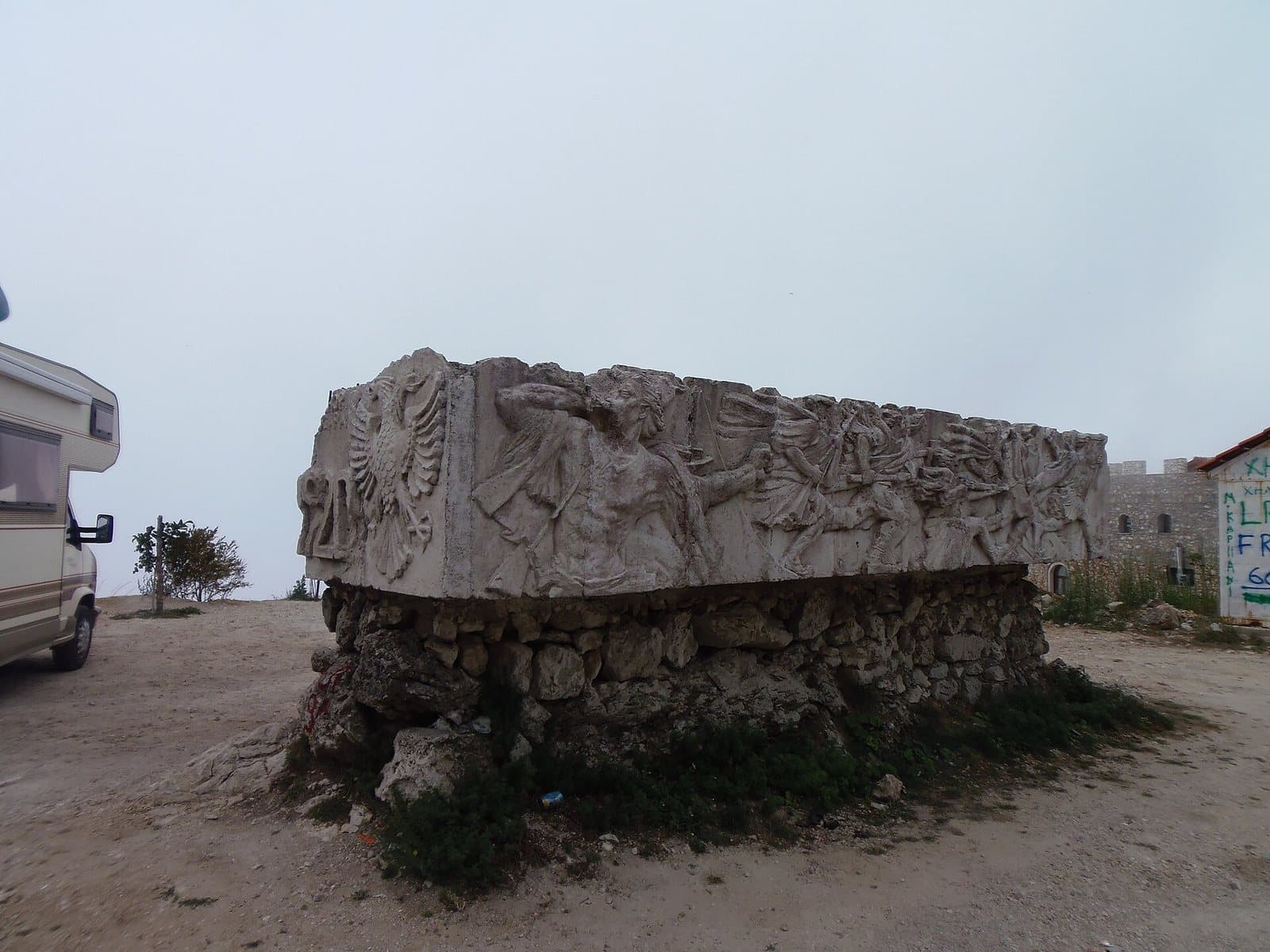 The Llogara pass above the Vlorë coast