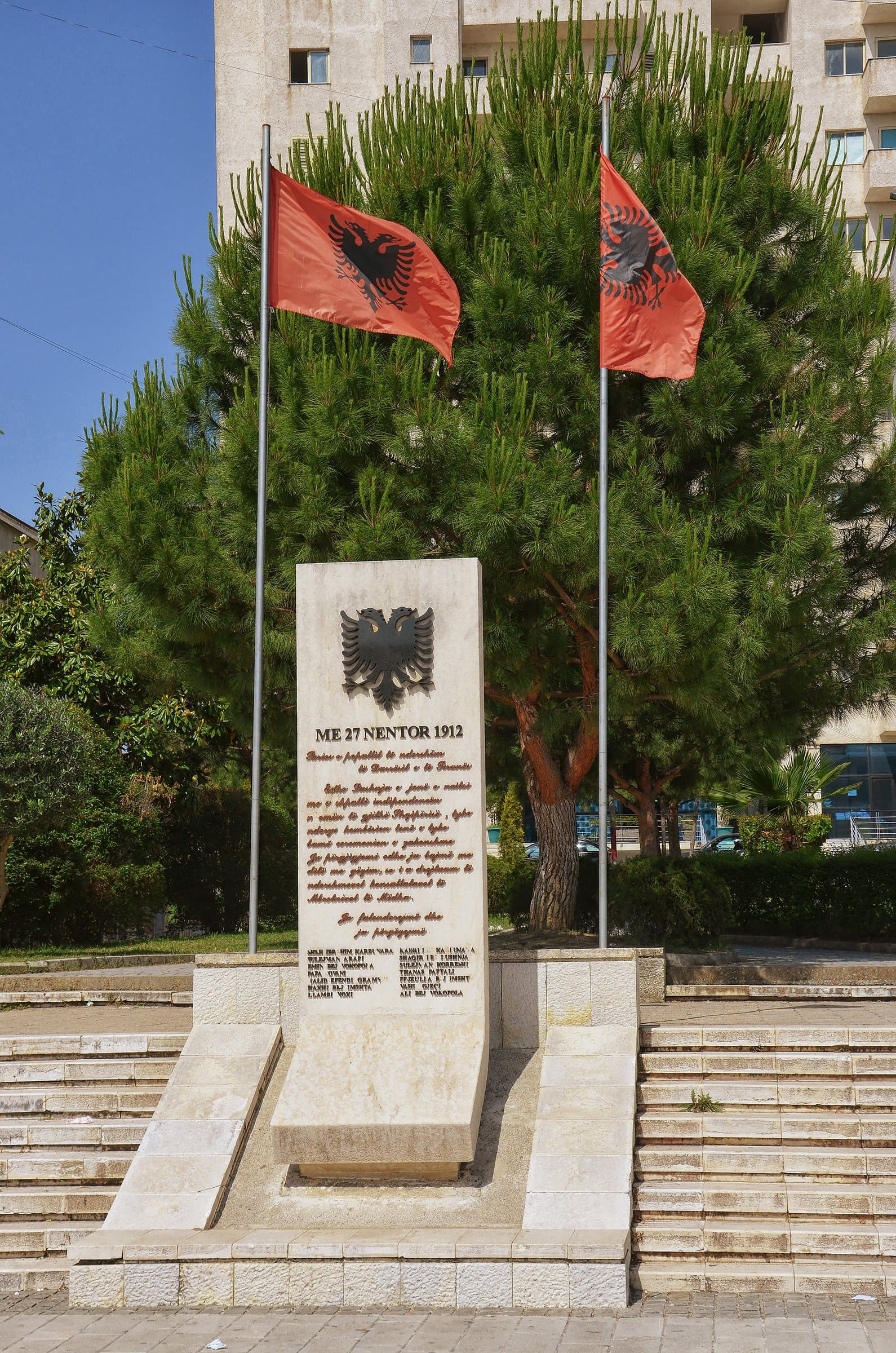 Independence monument in Lushnjë