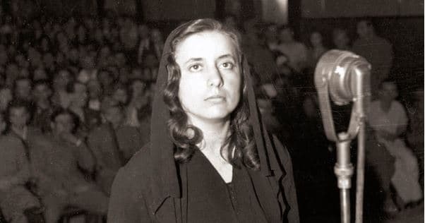 Musine Kokalari during her 1946 trial