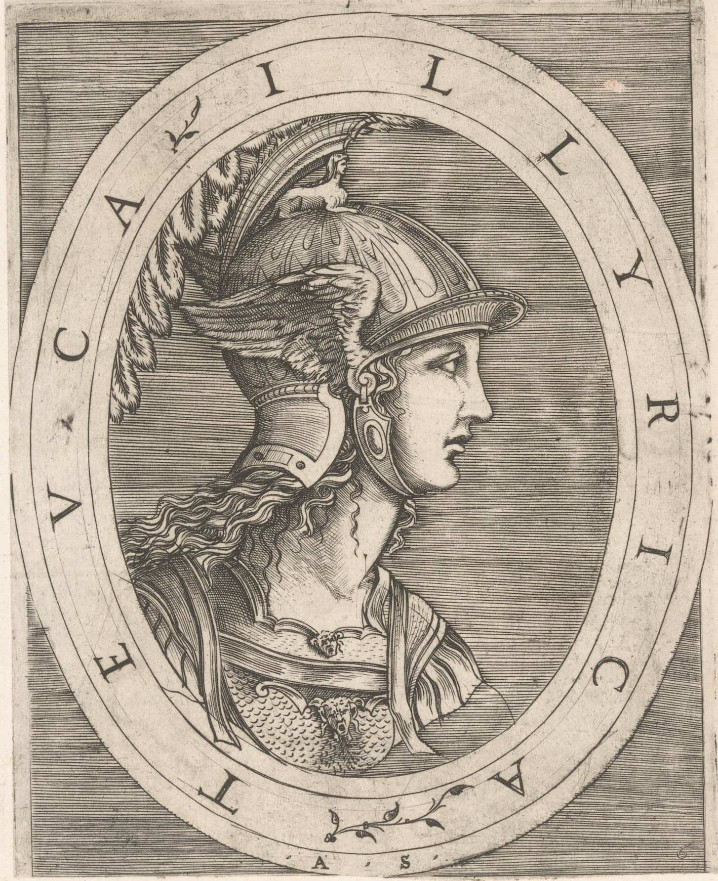 Teuta of Illyria engraved in Italy