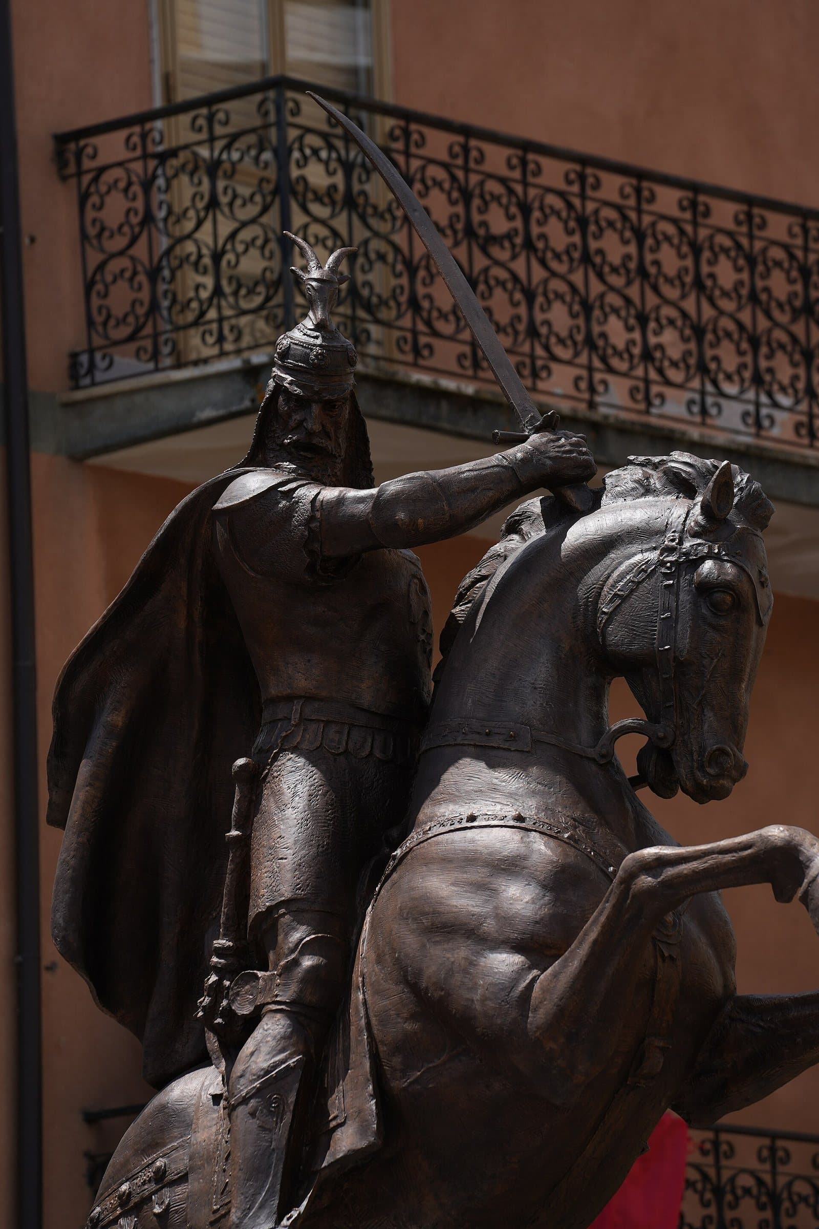 Skanderbeg statue at San Basile, Calabria