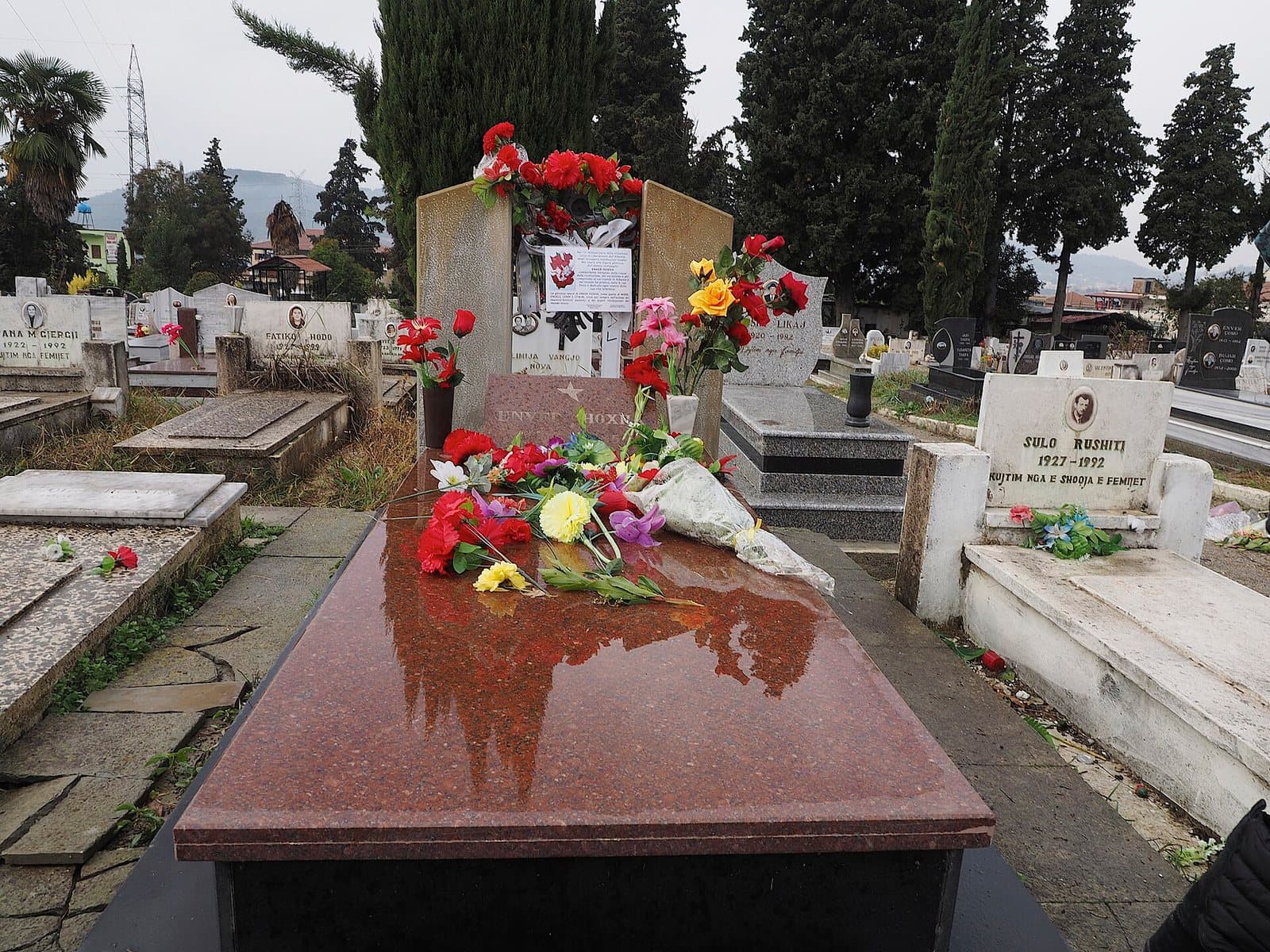The grave of Enver Hoxha at Sharrë