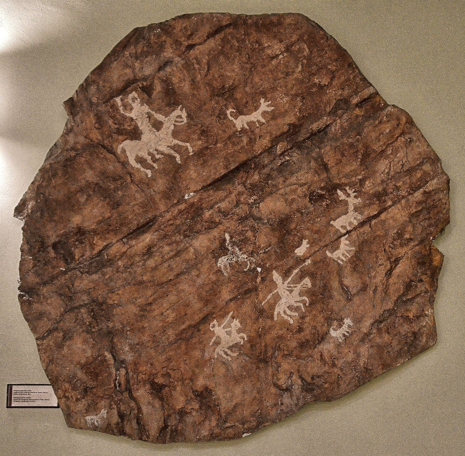 Copy of the Tren rock art