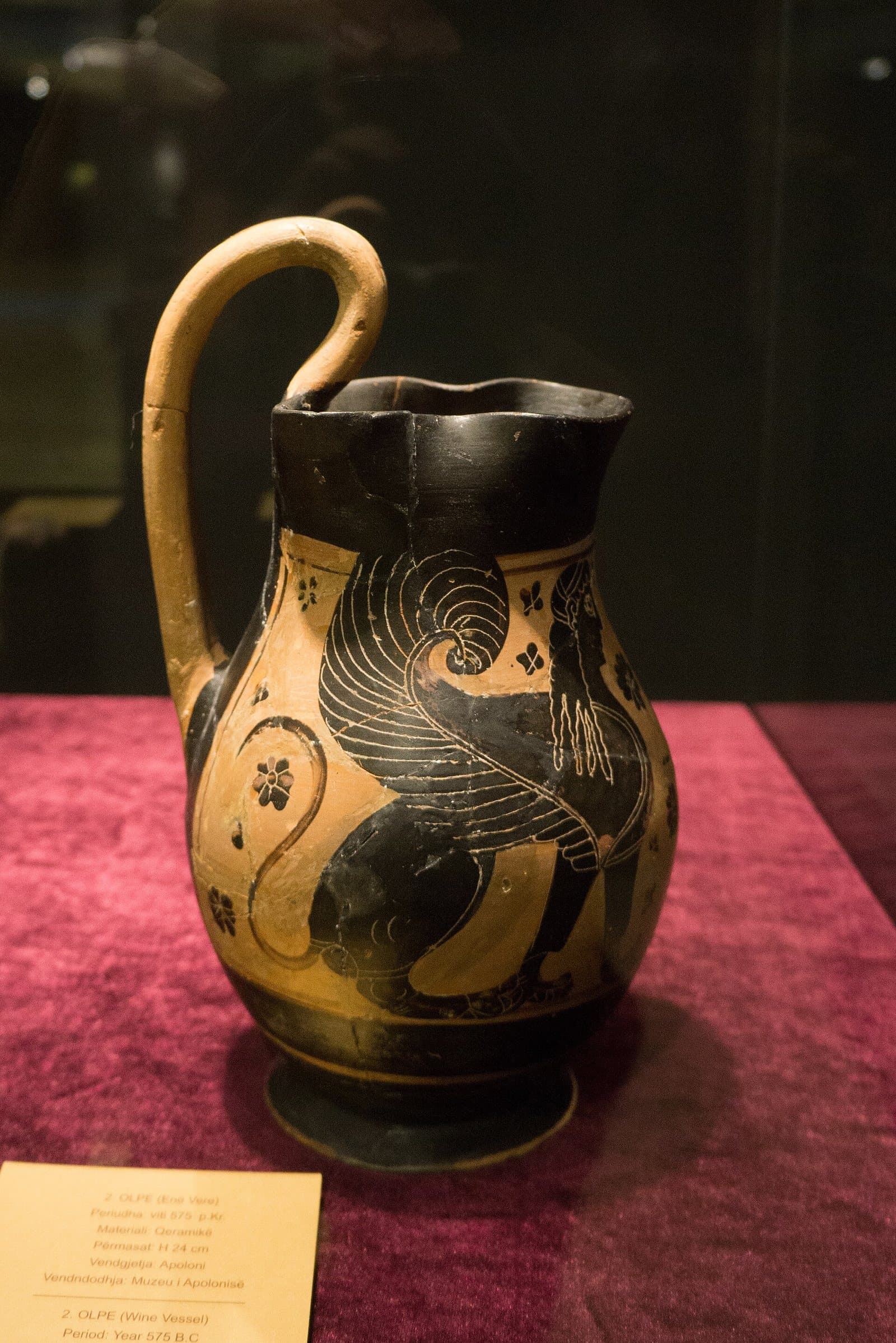 Wine vessel from Apollonia, 575 BC