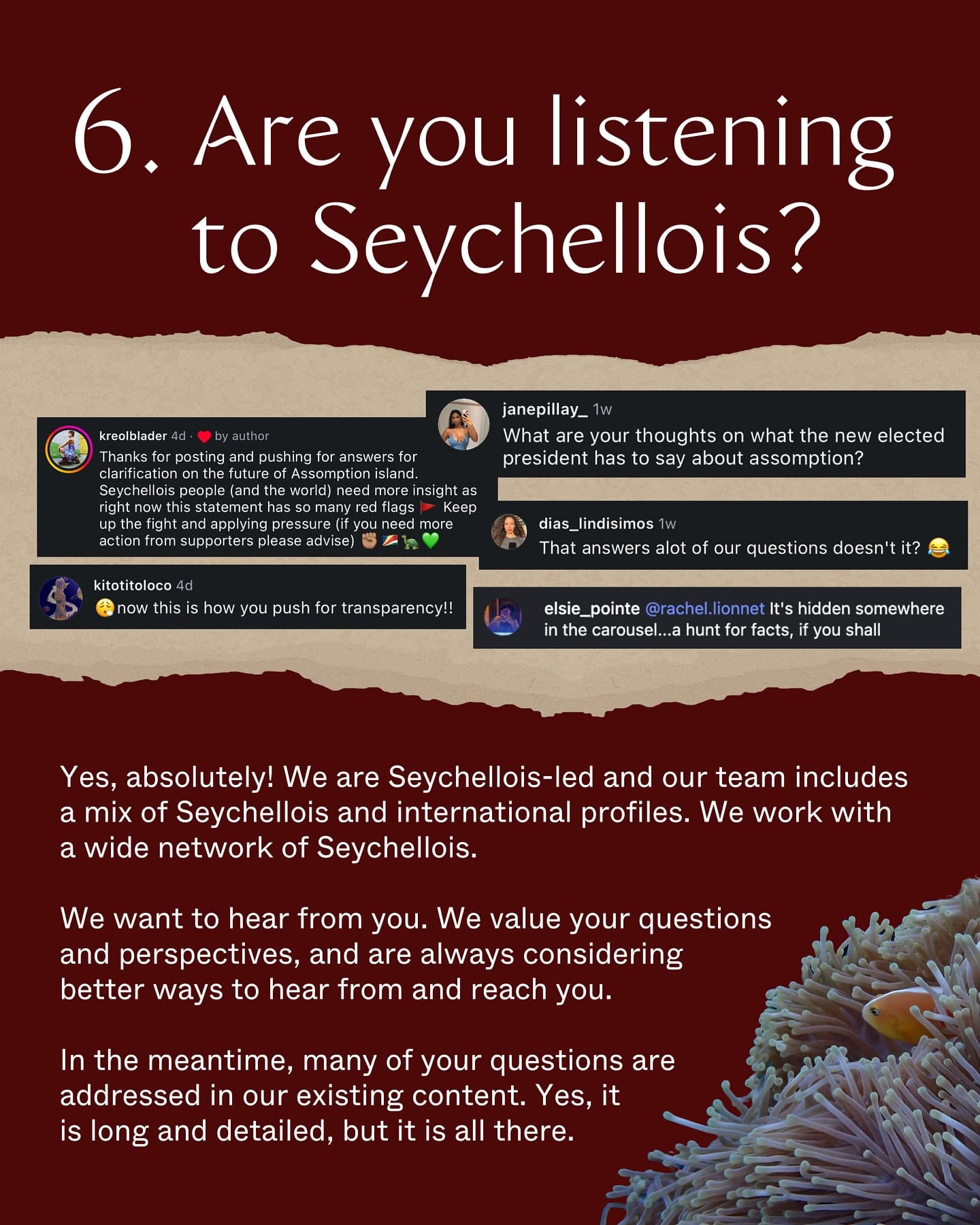 Your voices matter. (7/10)