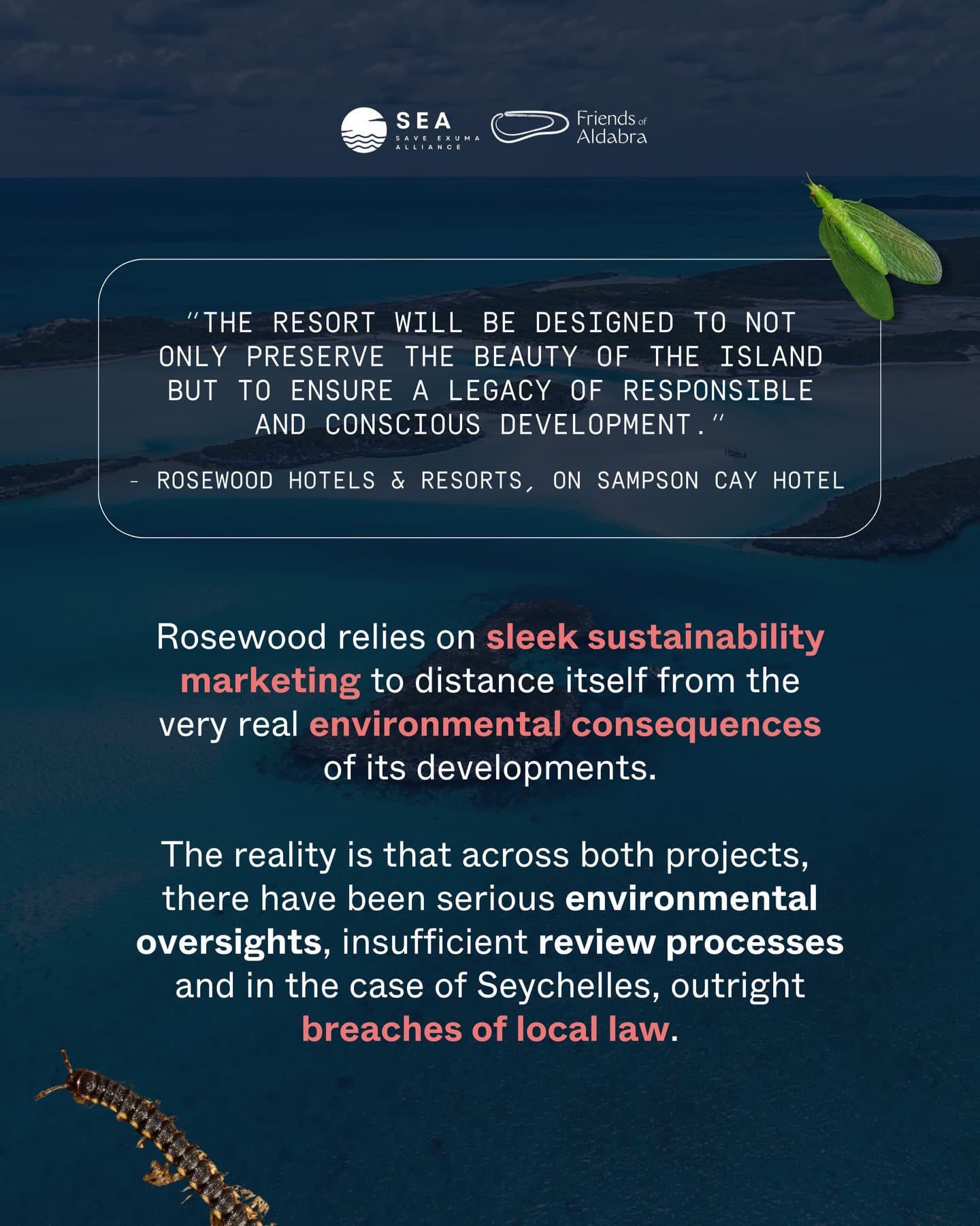 From the Caribbean and the Indian Ocean, our Bahamian and Seychellois coalition… (5/8)