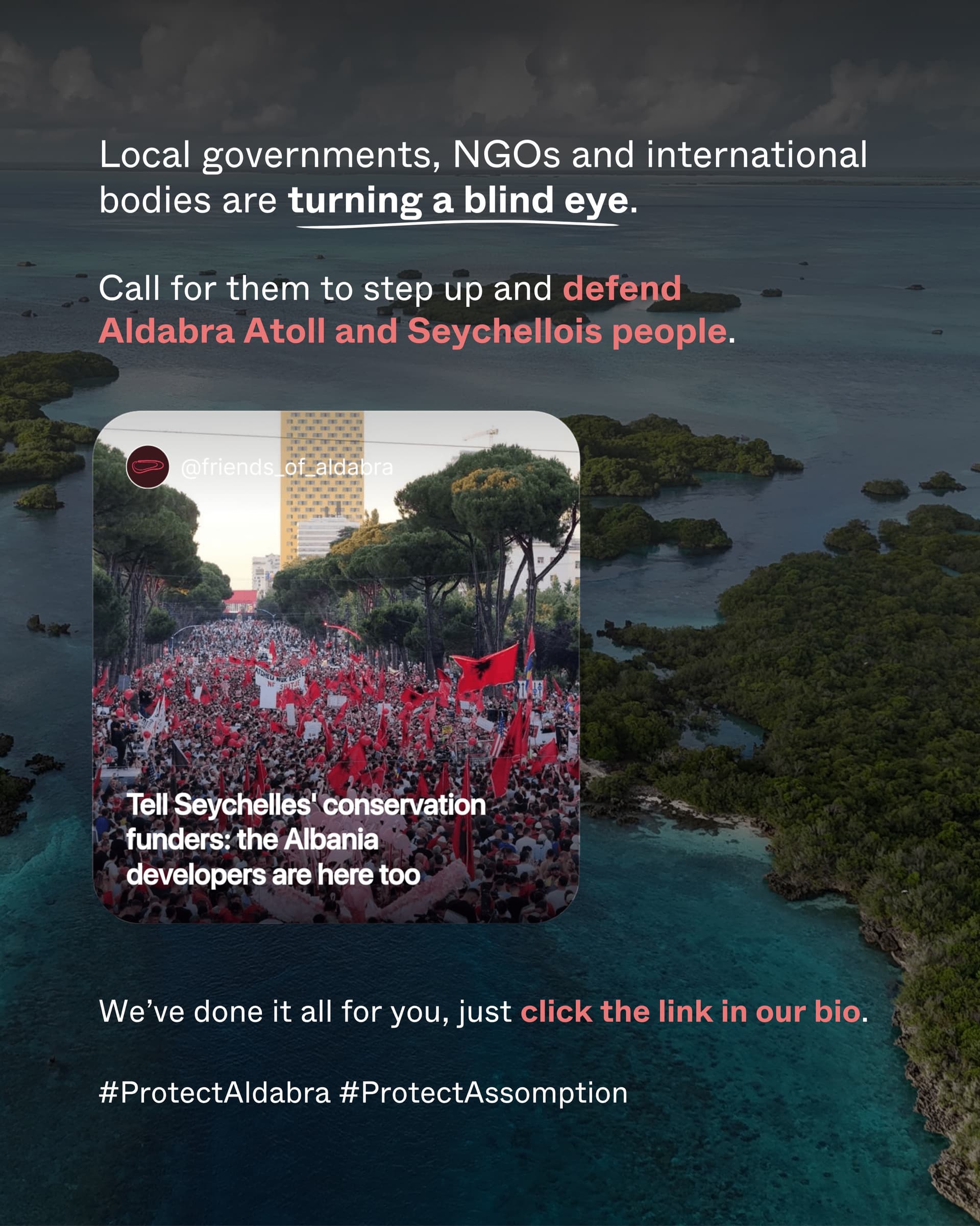 FROM ALBANIA TO ALDABRA The same investors behind J K^shner and Iv Tr^mp’s… (8/8)