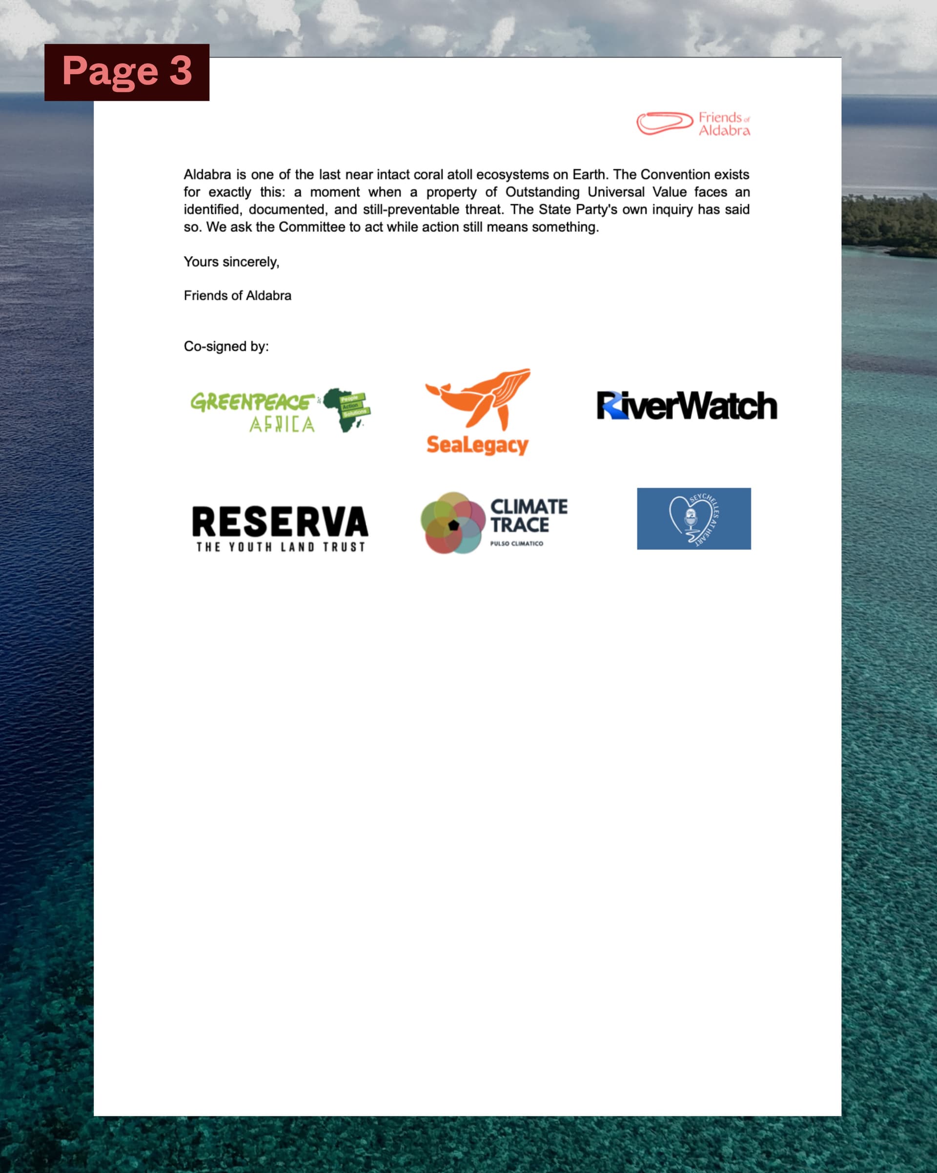 We’ve written an open letter to UNESCO alongside a global coalition of concerned… (6/9)