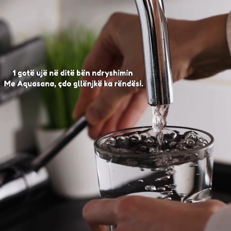 Me Aquasana, ju kontrolloni ujin direkt nga rubineti - pa shishe plastike, p