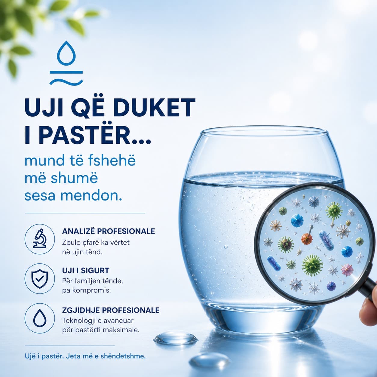 Uji që duket i pastër…