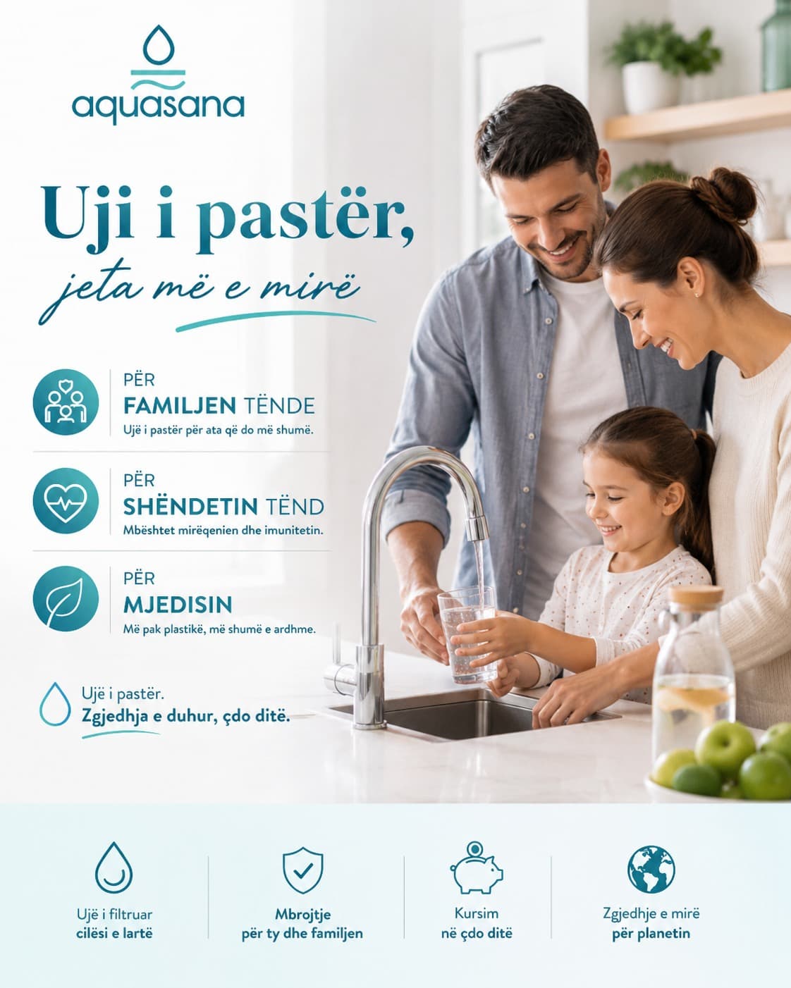 Shtëpia fillon të ndihet më mirë… kur fillon nga uji që përdorni çdo ditë