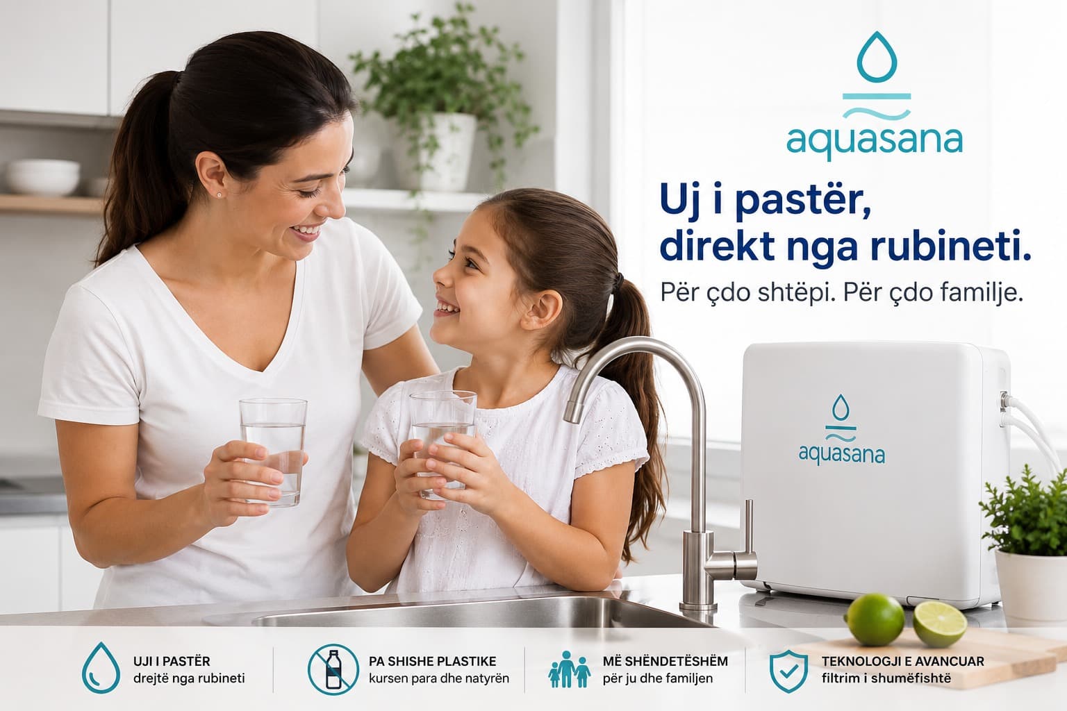 Familja juaj meriton ujë të pastër çdo ditë
