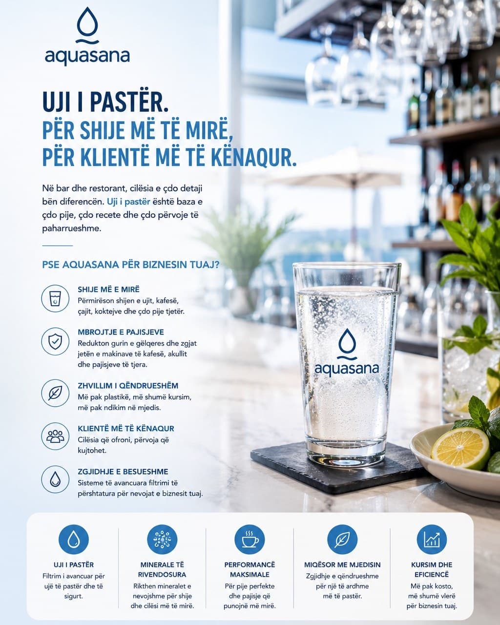 Në bar dhe restorant, çdo detaj ka rëndësi