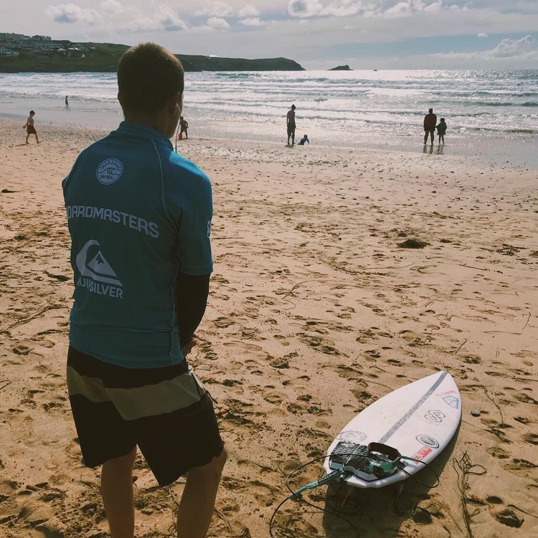 Into round 3 here at the @boardmasters, keeping the mojo a looking forward to surfing…