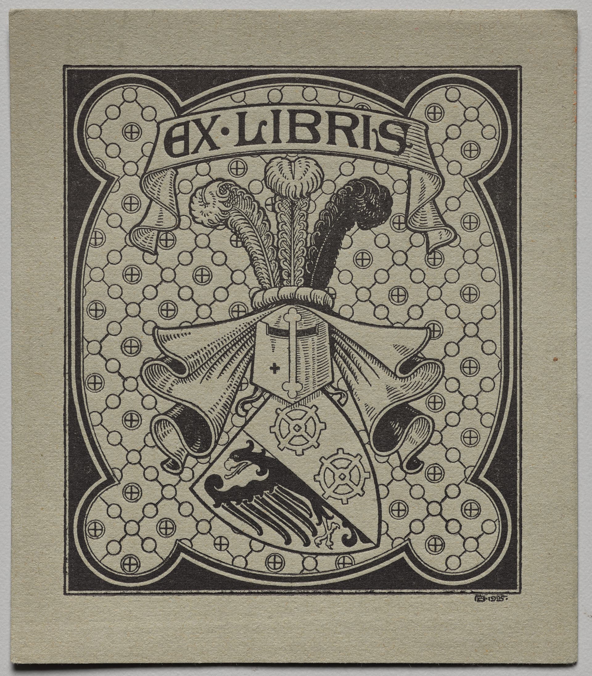 Bookplate: Rudolf R. V. Hoschek