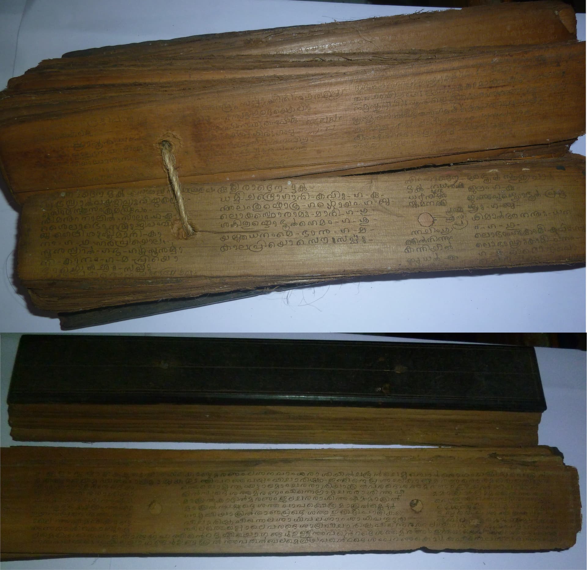Palm leaf manuscripts which were used by Ezhuthachan(Kadupattan)