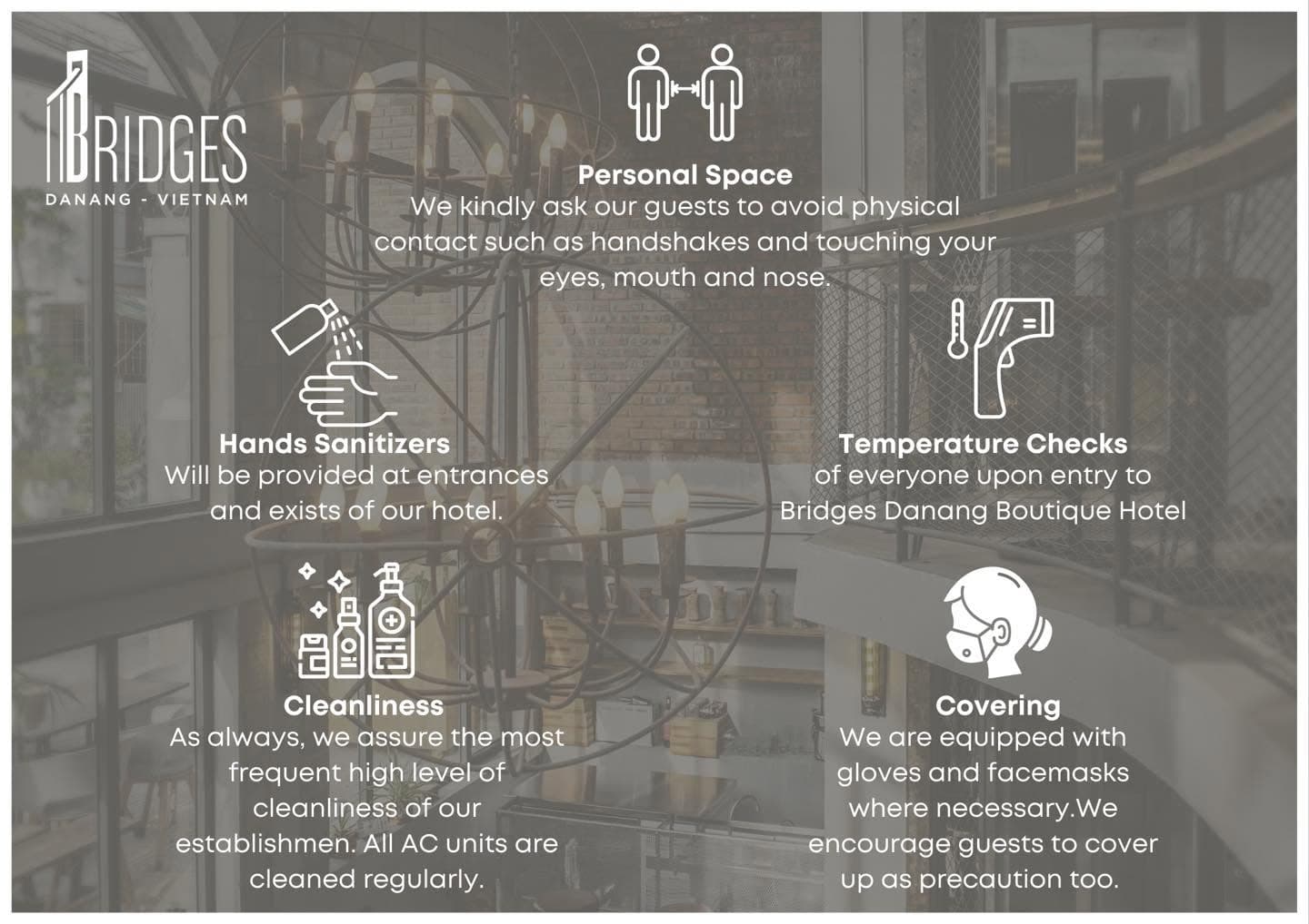 Bridges Danang Boutique Hotel cam kết thực hiện nghiêm túc các Chỉ thị