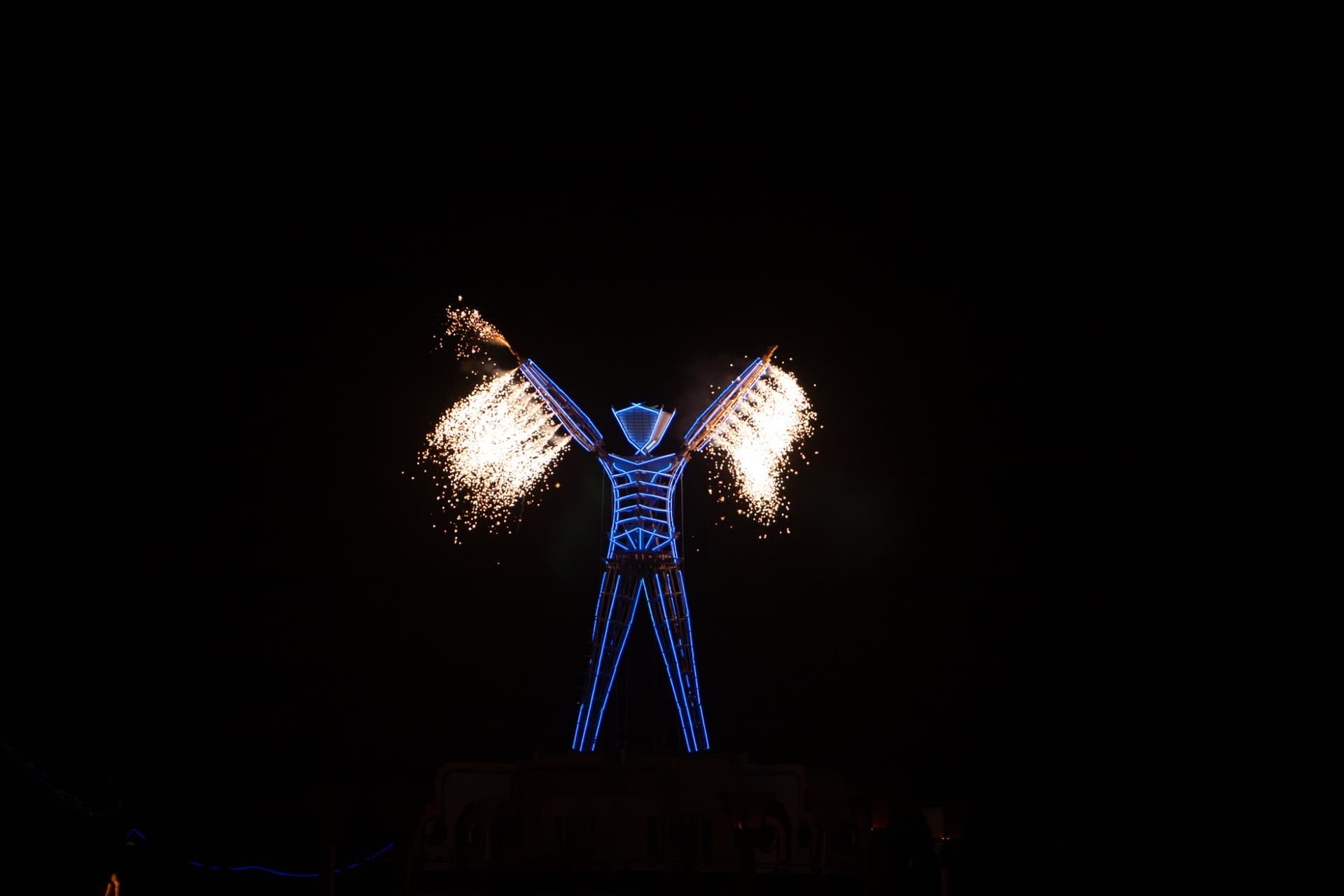 The Man burns with fireworks, 2006 · 2/33