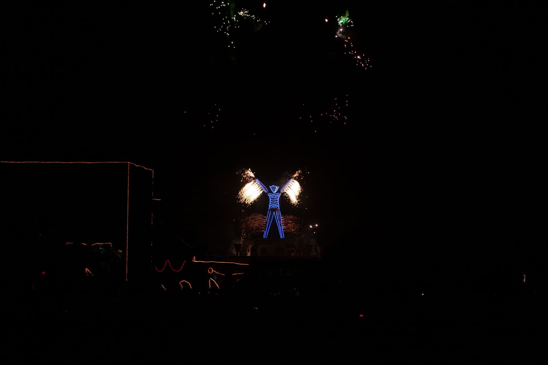 The Man burns with fireworks, 2006 · 7/33