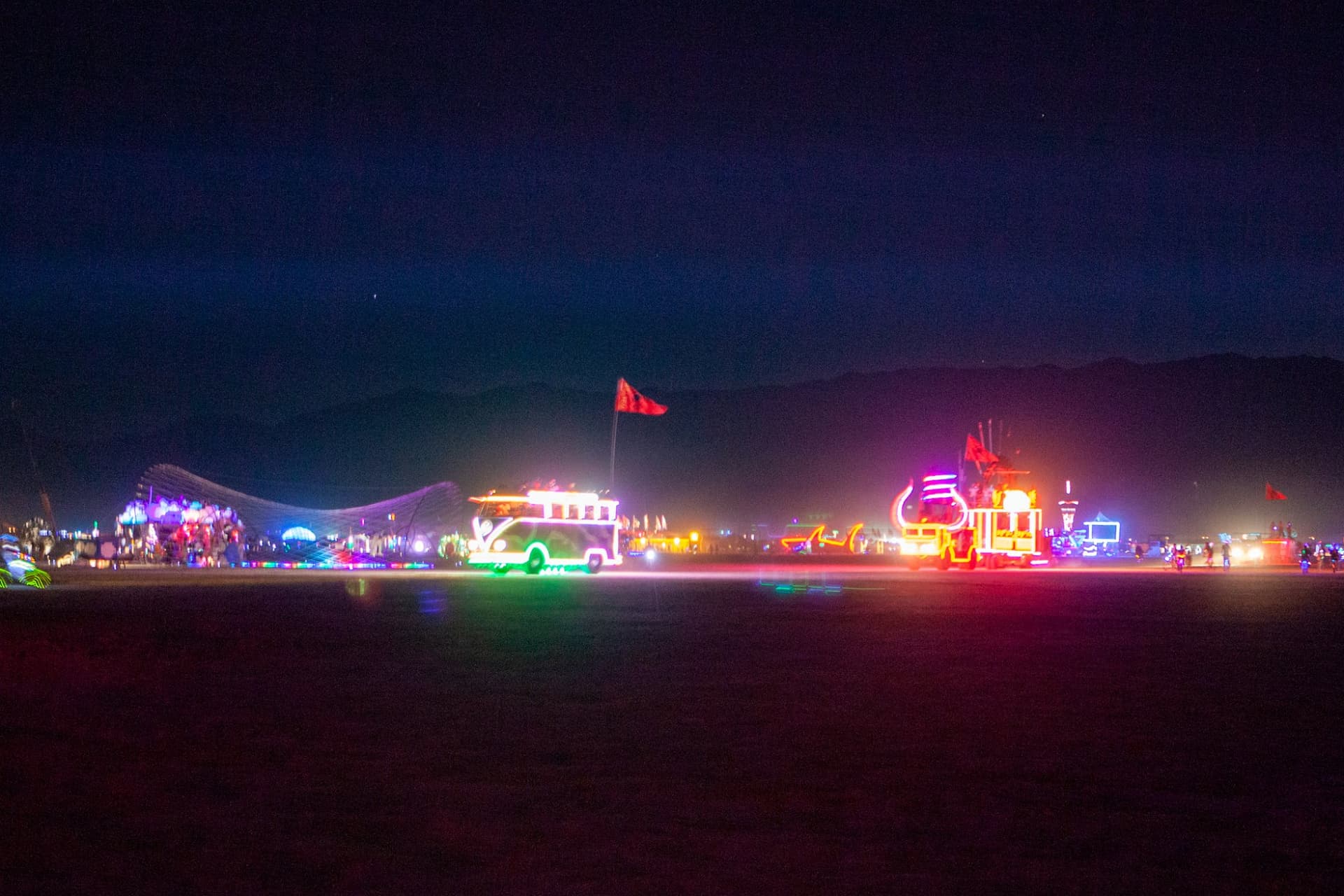 The neon fleet at night, 2014 · 4/5