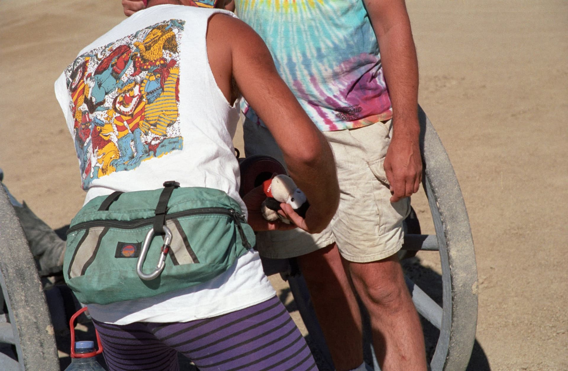 The playa cannon, lining up the shot · 2/9