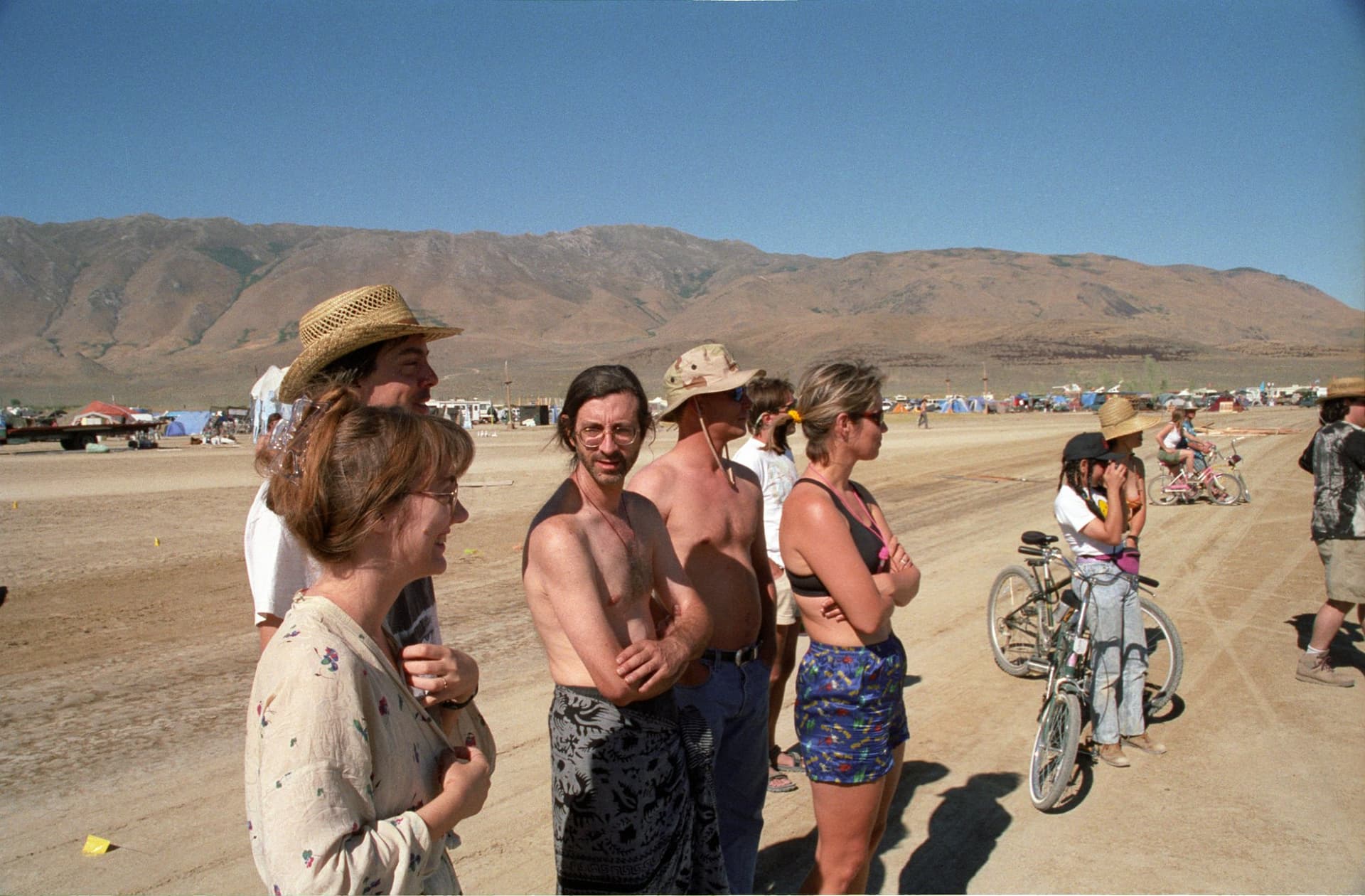 The playa cannon, lining up the shot · 4/9