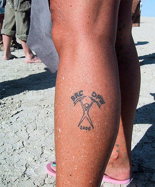 Burning Man tattoo, 2008 (1 of 4)