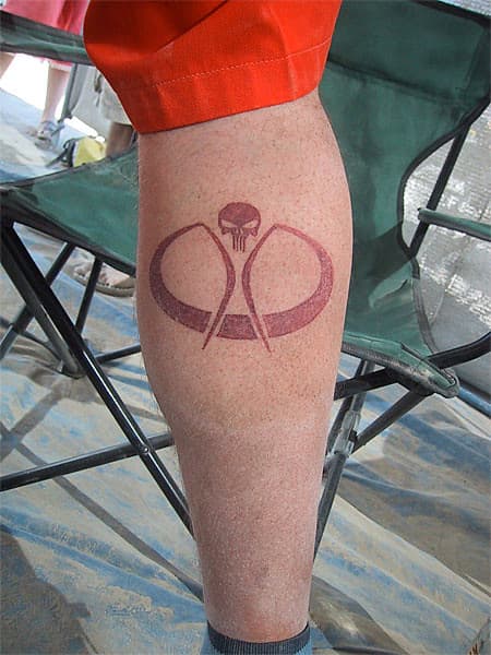 Burning Man tattoo, 2008 (2 of 4)