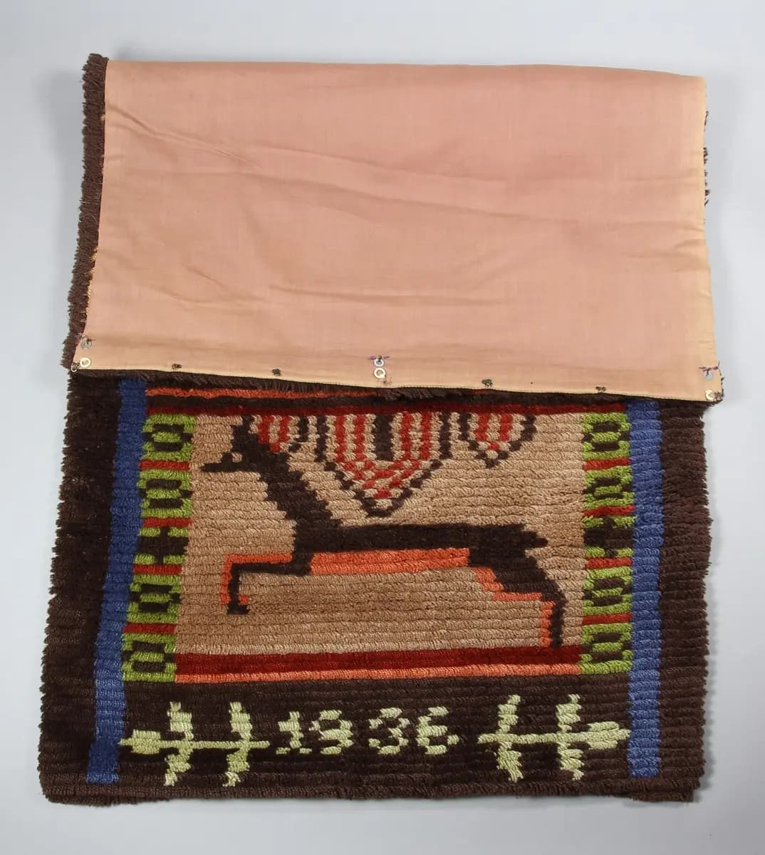 Swedish rya rug by Aina Hovling, 1936