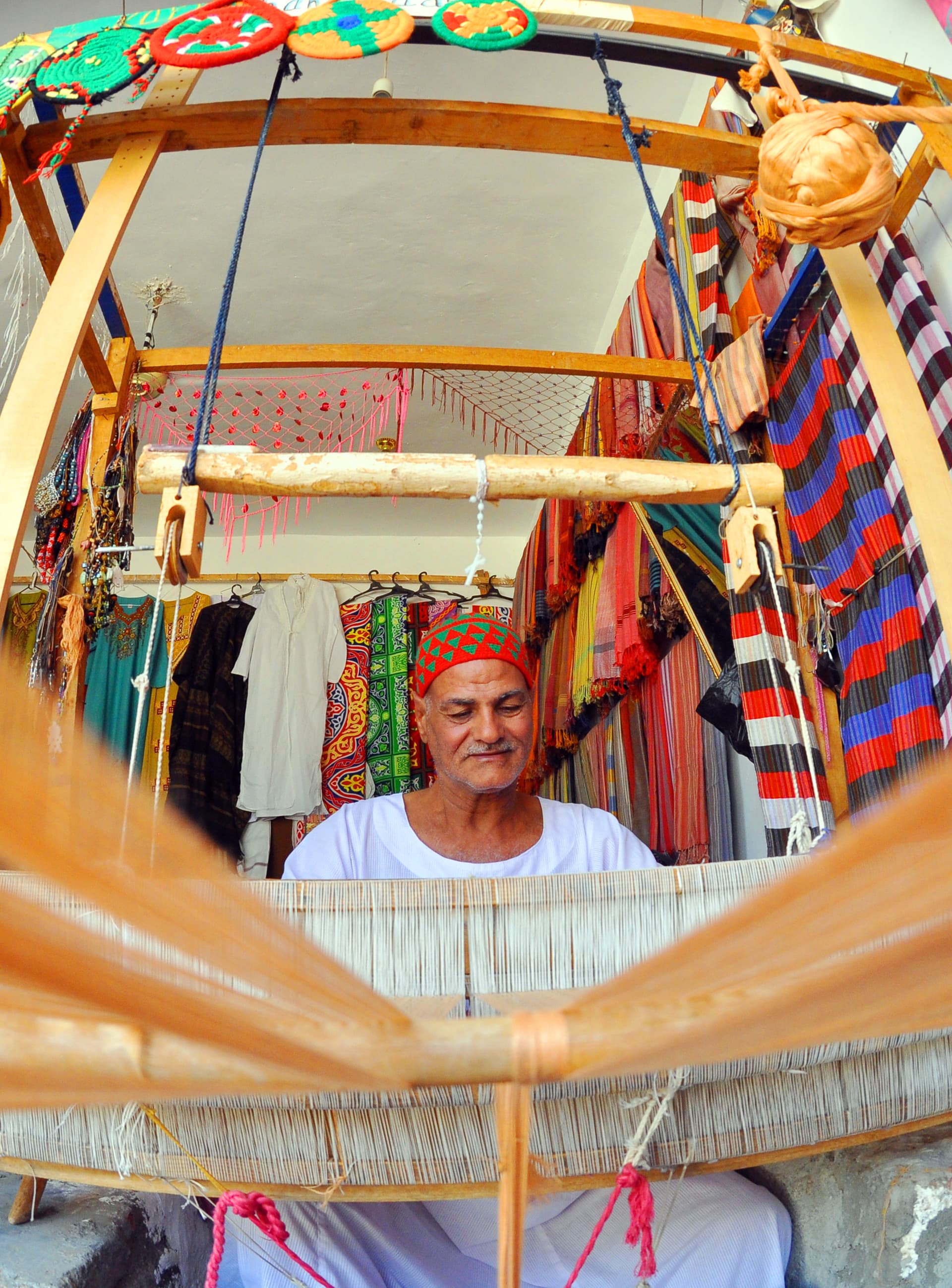 Handmade carpet manufacturer, Aswan, Egypt