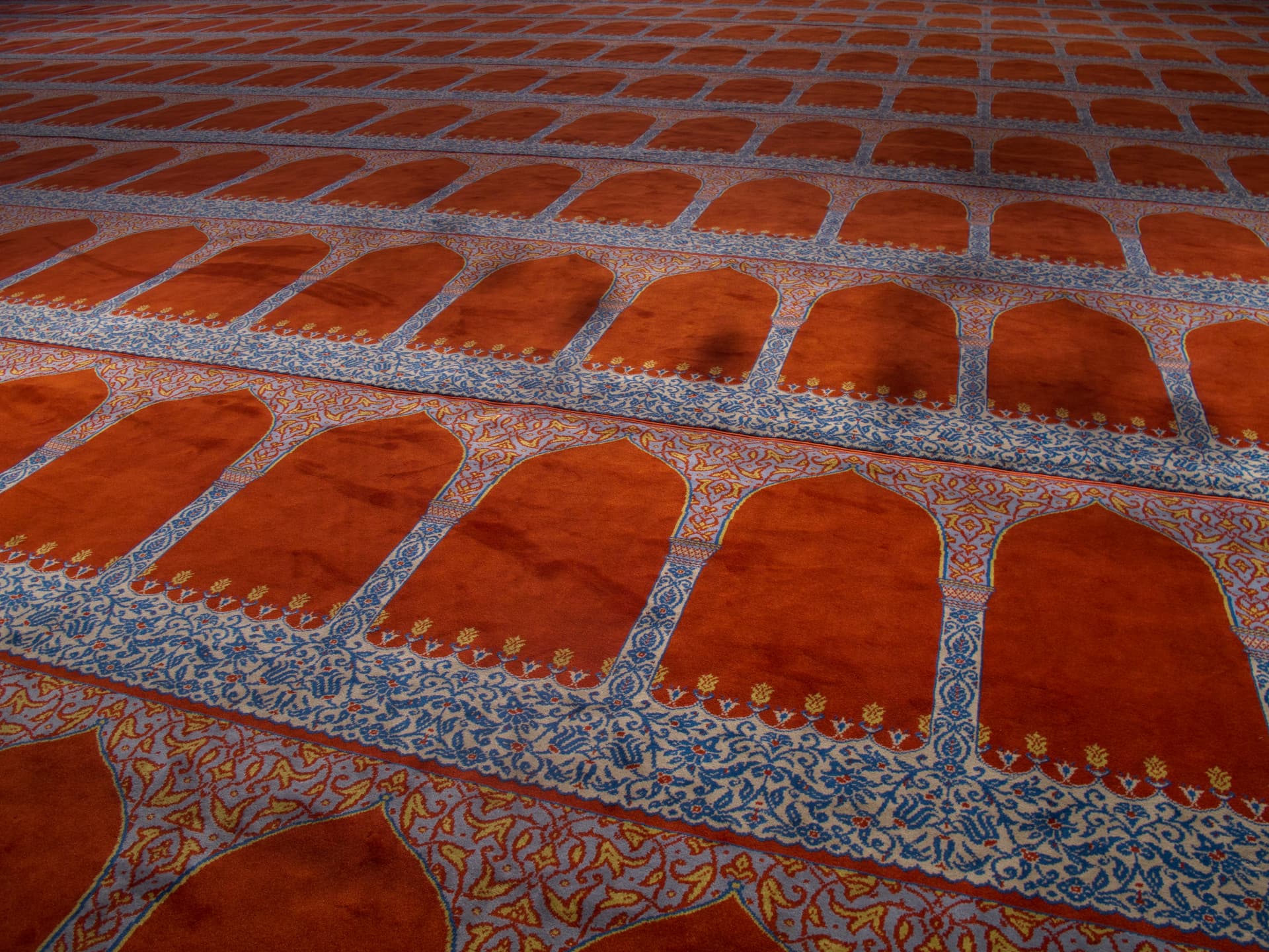 Carpet covering the Süleymaniye Mosque, Istanbul