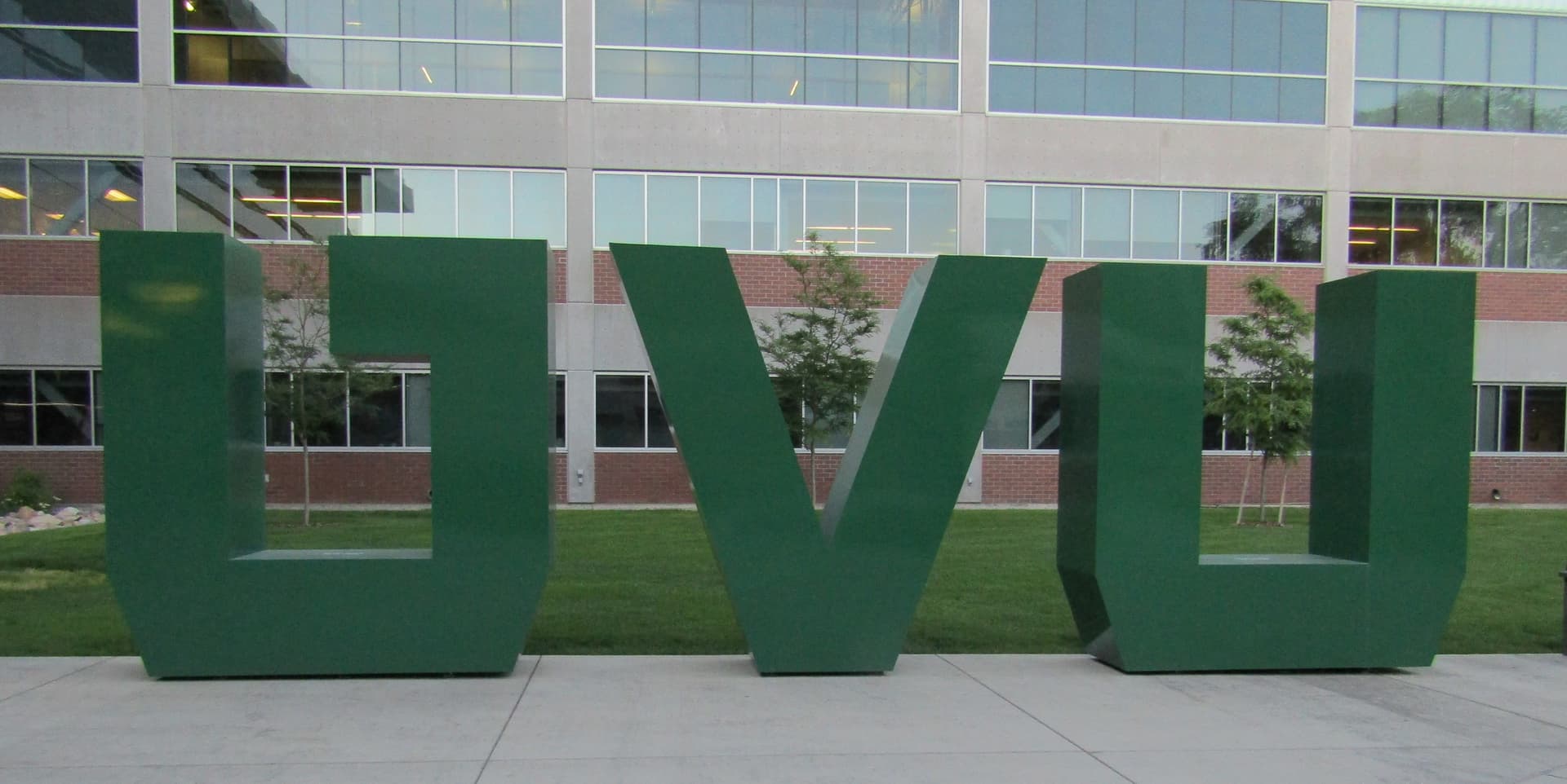 Utah Valley University campus letters
