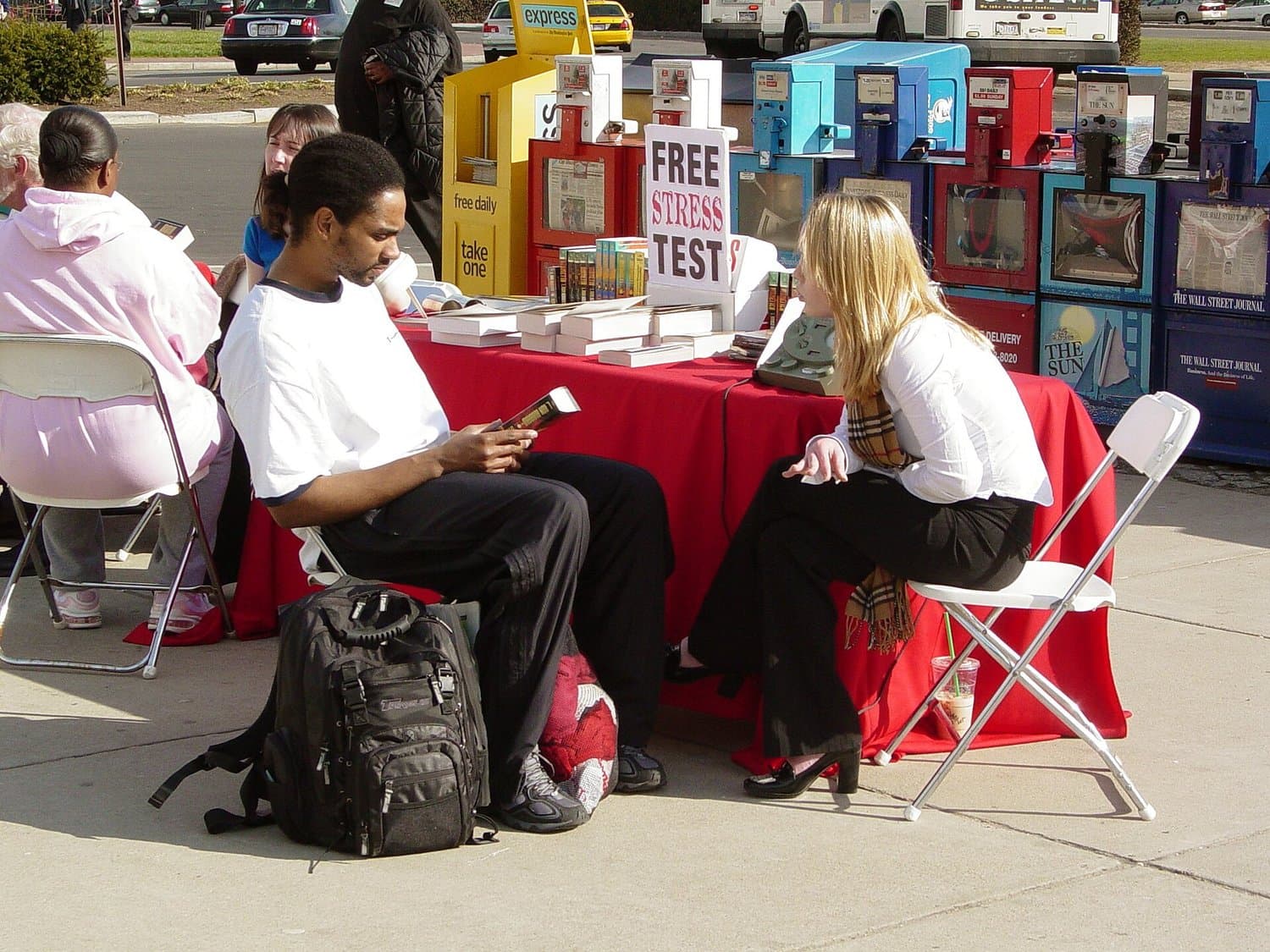 Dianetics demonstration at Union Station
