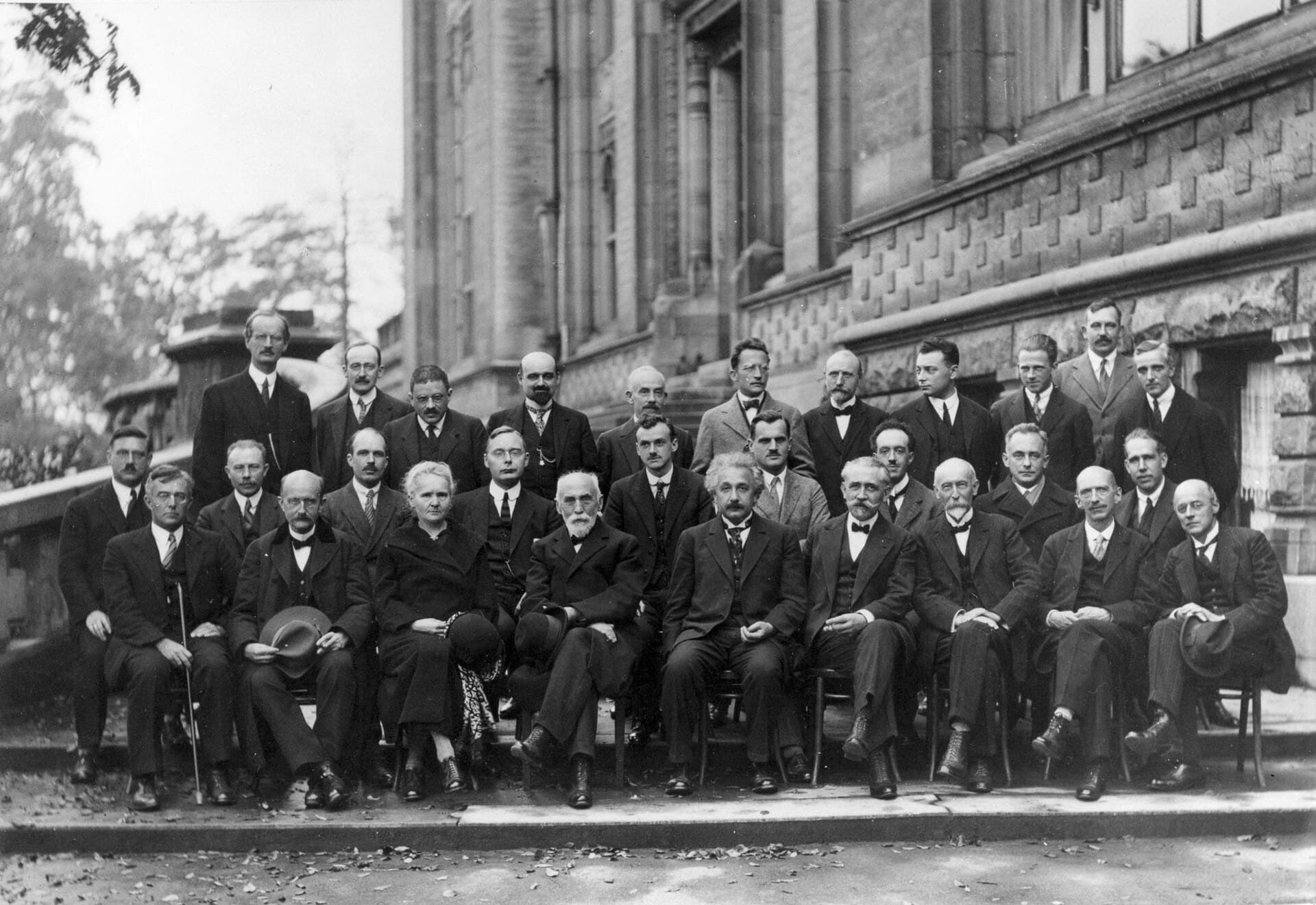 Solvay Conference 1927, with Langevin presiding