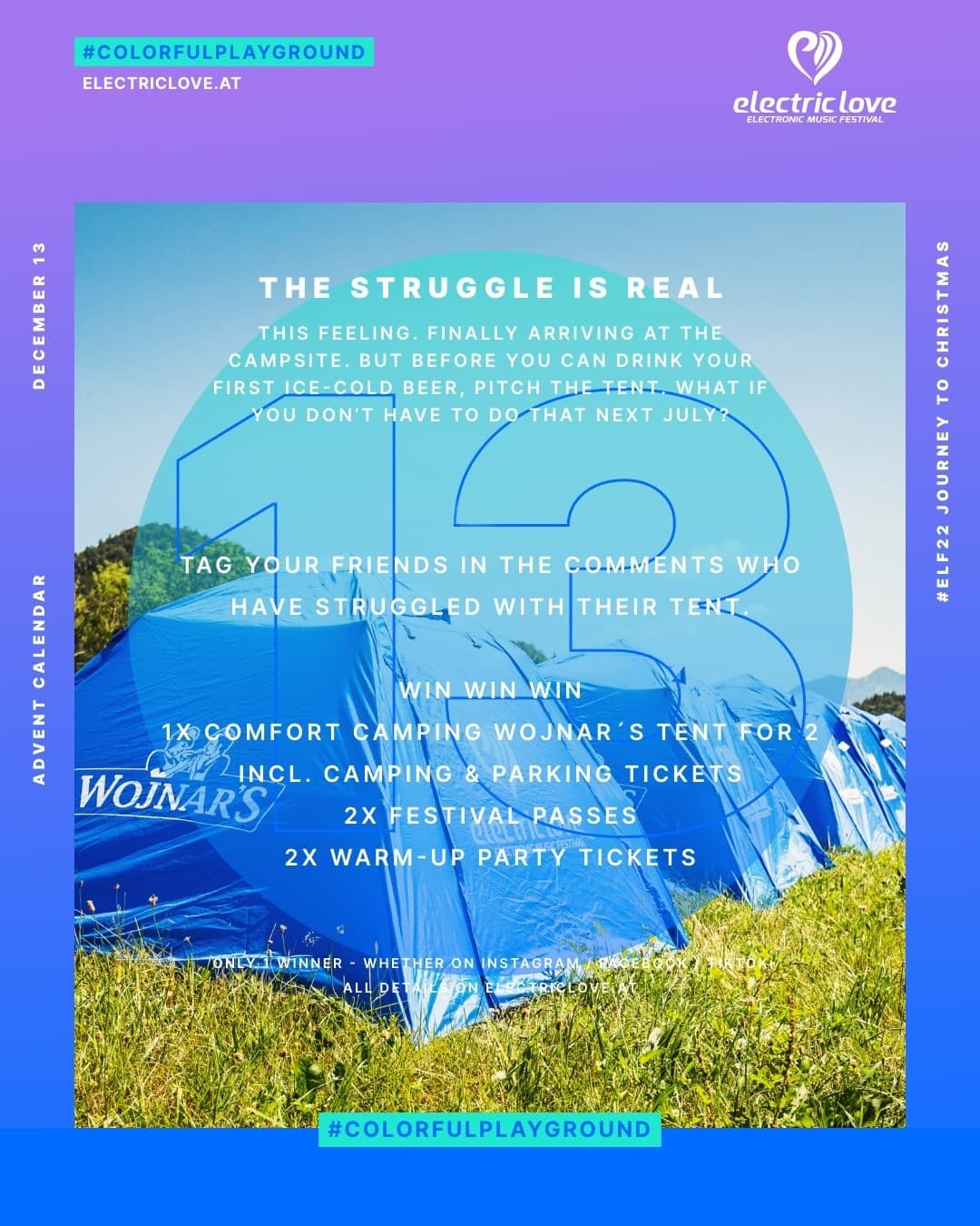 #13 - THE STRUGGLE IS REAL π² This feeling, finally arriving at the campsite. π³ (2/2)