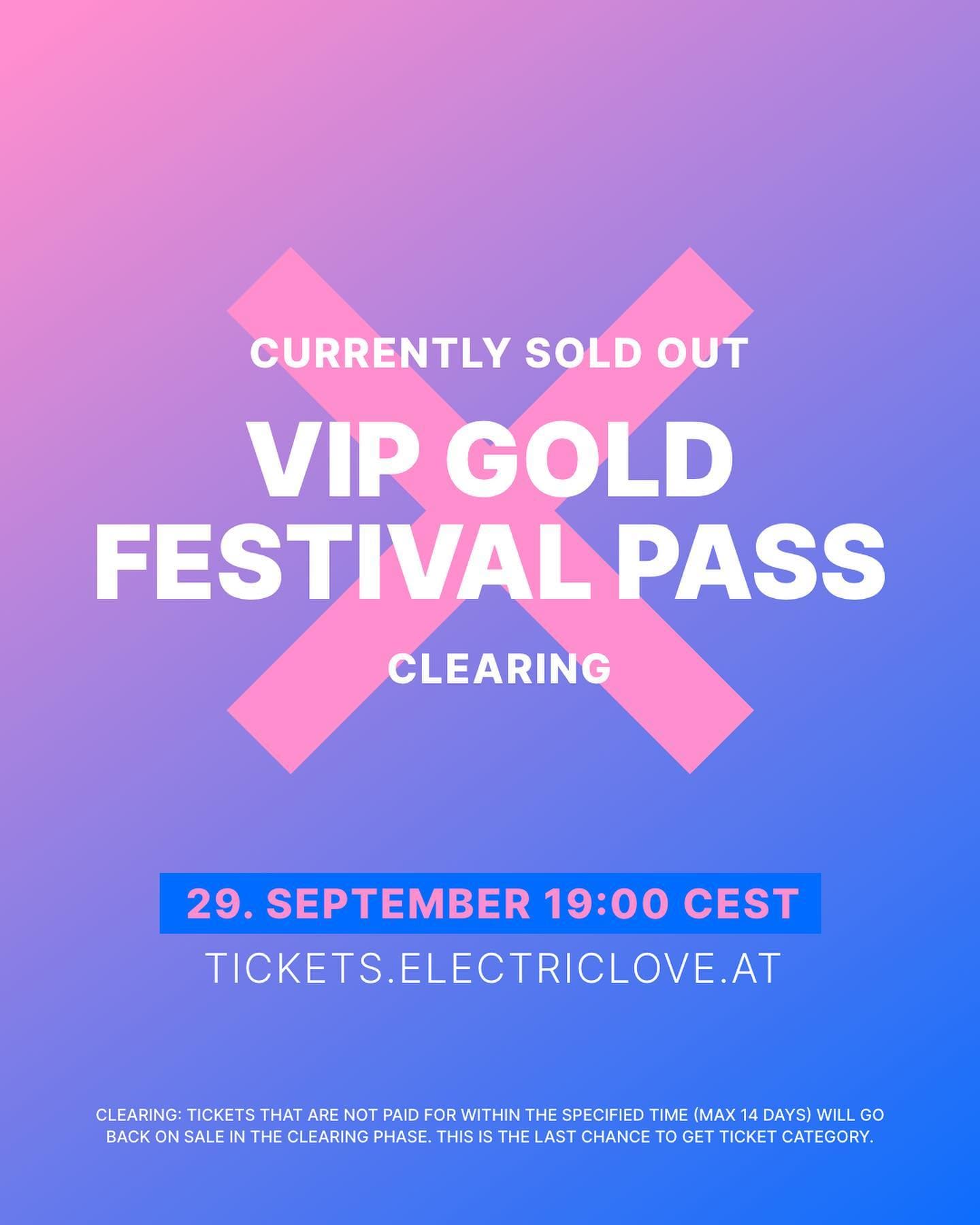 Ticket Clearing VIP Gold & Silver on 29th September 2022 / 19:00 CEST Don鈥榯 miss (1/2)