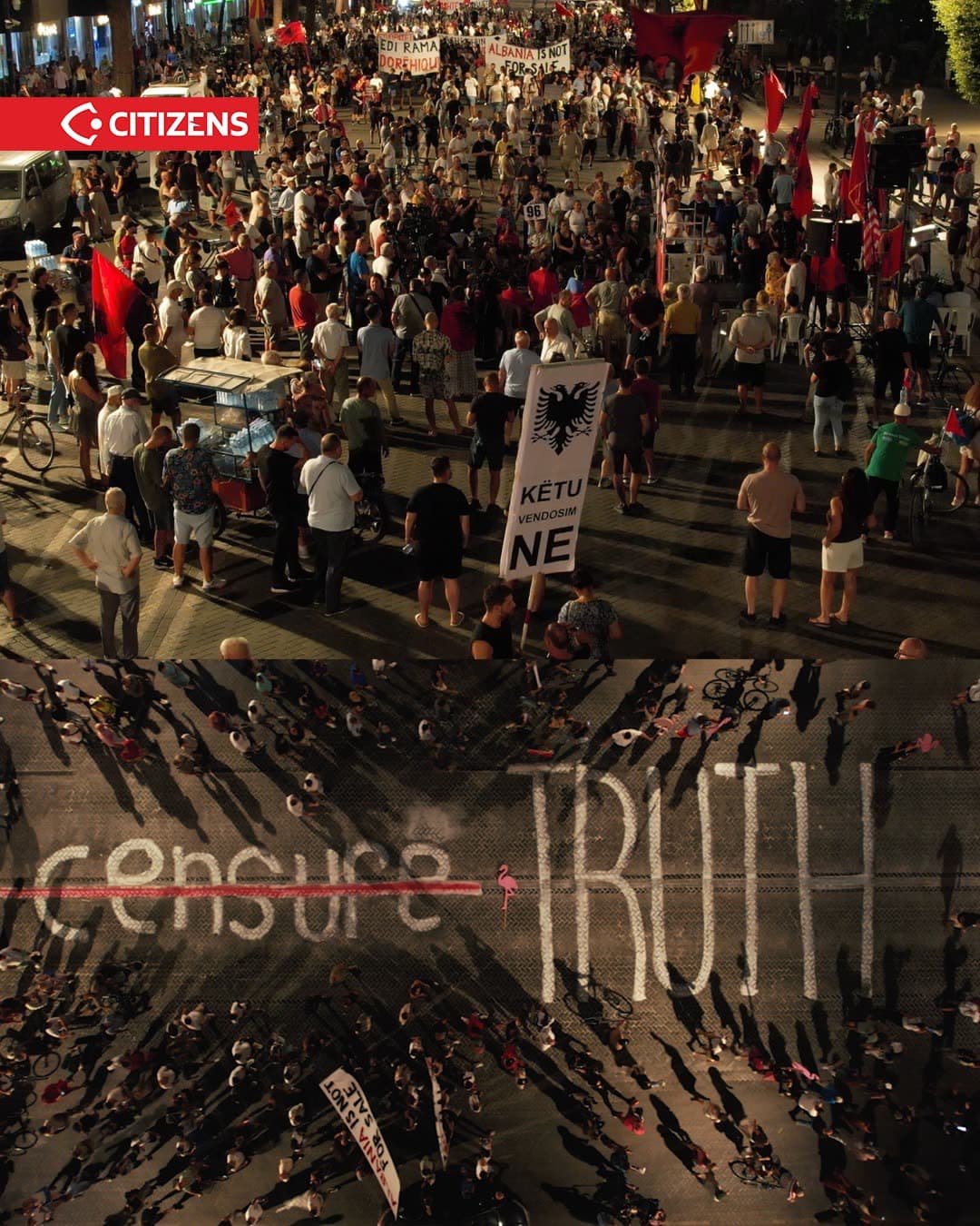 Në ditën e 96-të të protestës qytetarët kërkuan lirimin e aktivistëve të… (frame 3)