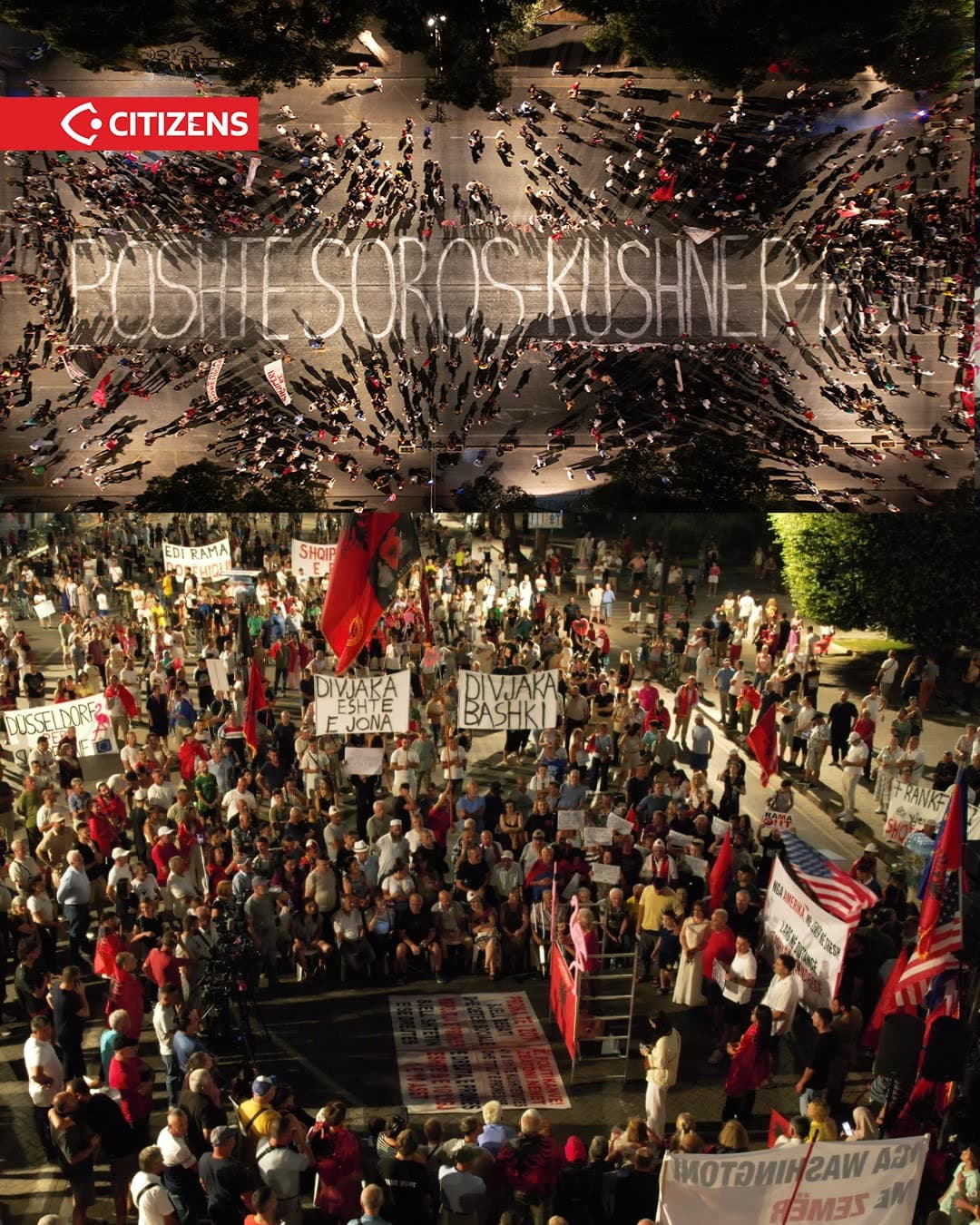 Në ditën e 78-të të protestës, qytetarët vijuan tubimin e përditshëm duke… (frame 1)