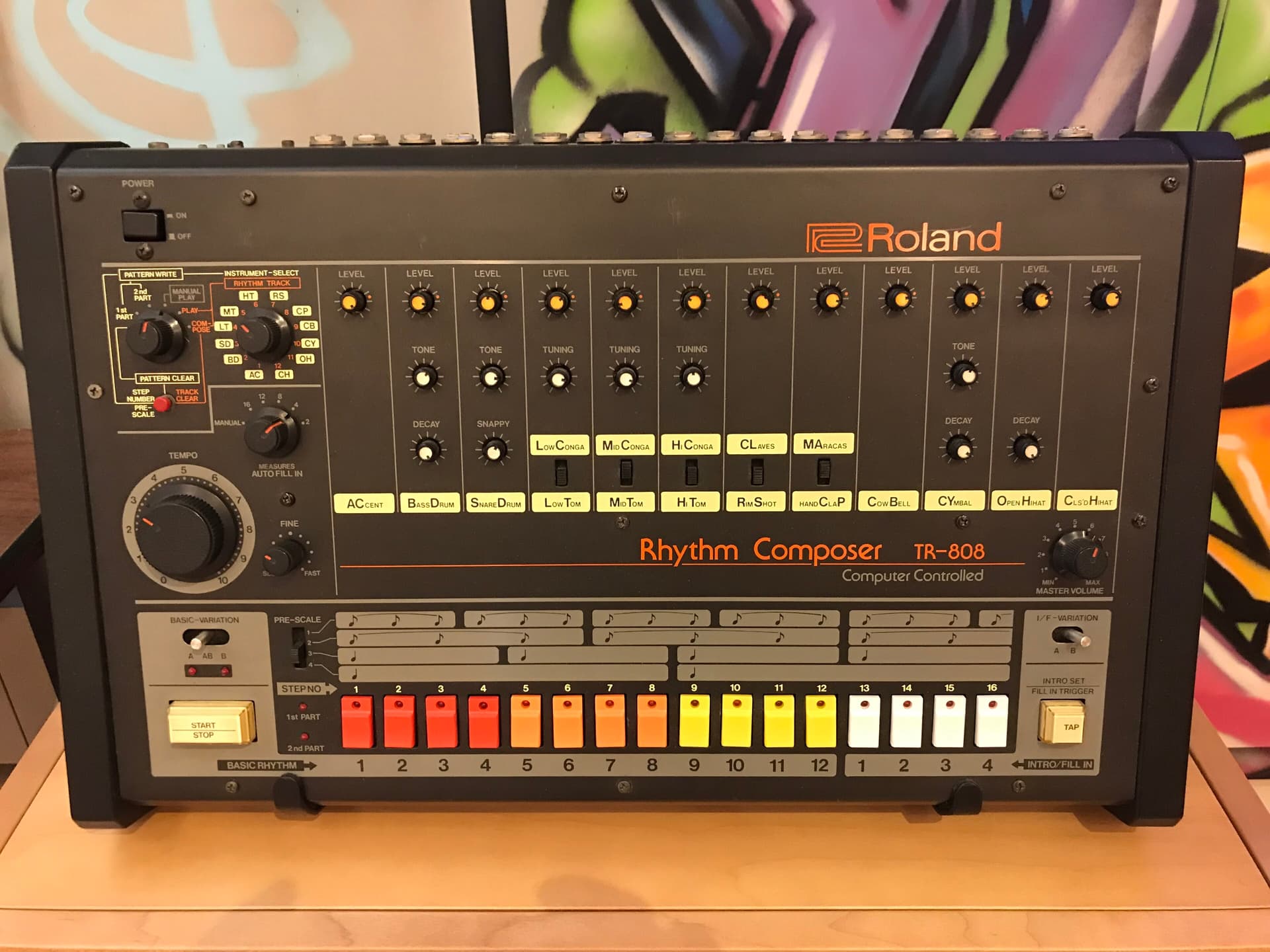 A TR-808 in the Musical Instrument Museum