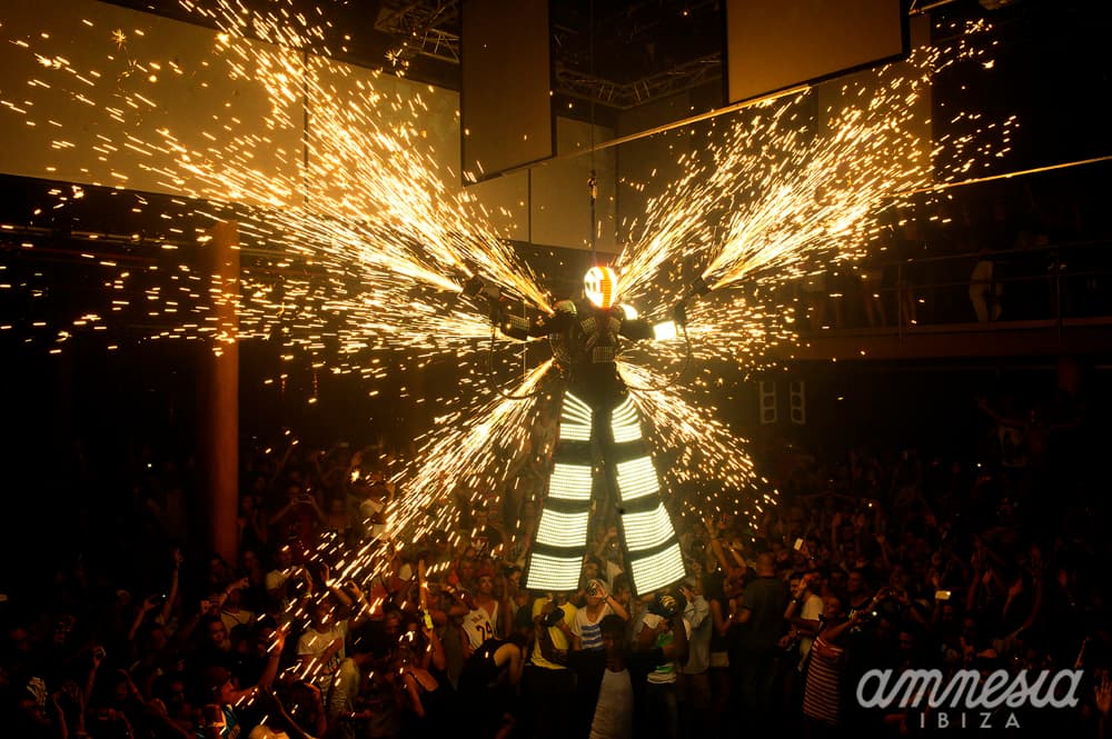 Fire show at Cocoon
