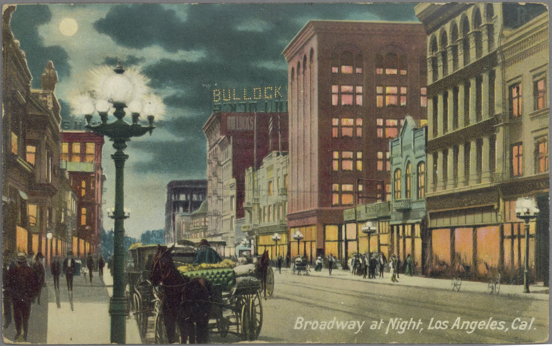 Broadway at night (c.1910)