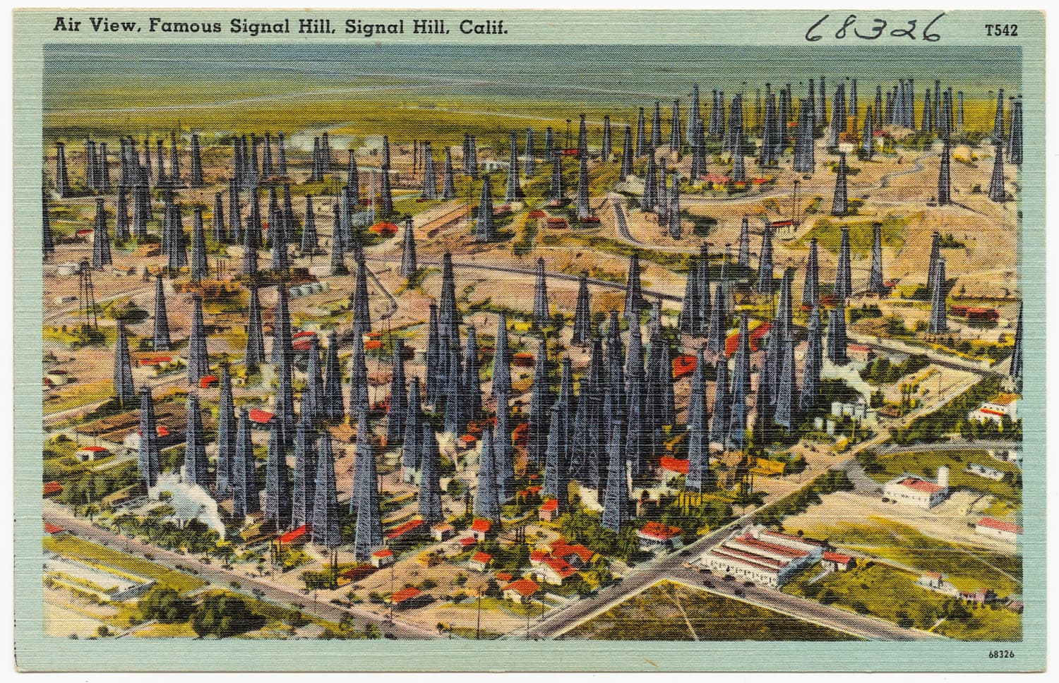 Air View, Famous Signal Hill, Signal Hill, Calif